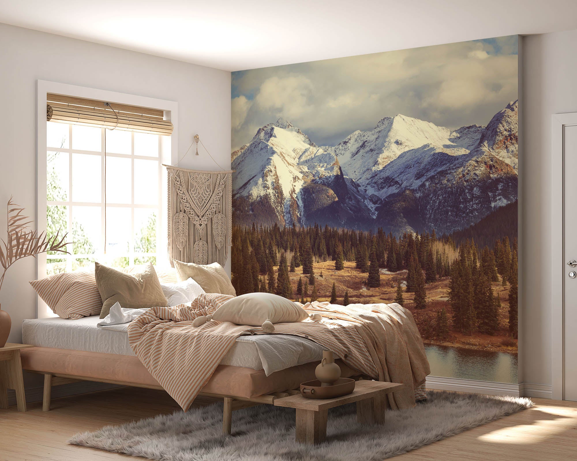 Berglandschap Rocky Mountains  - LW00127 Fotobehang