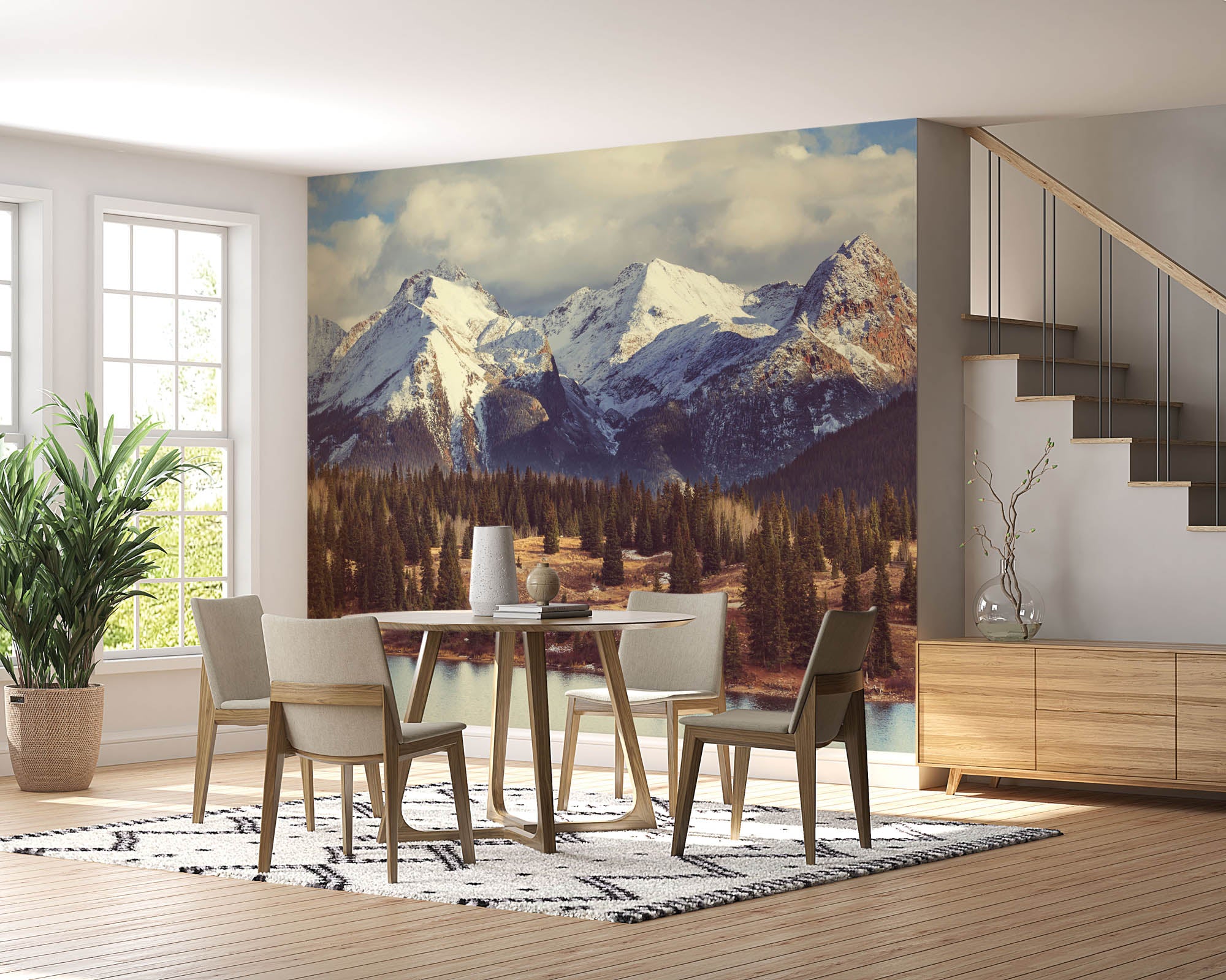 Berglandschap Rocky Mountains  - LW00127 Fotobehang