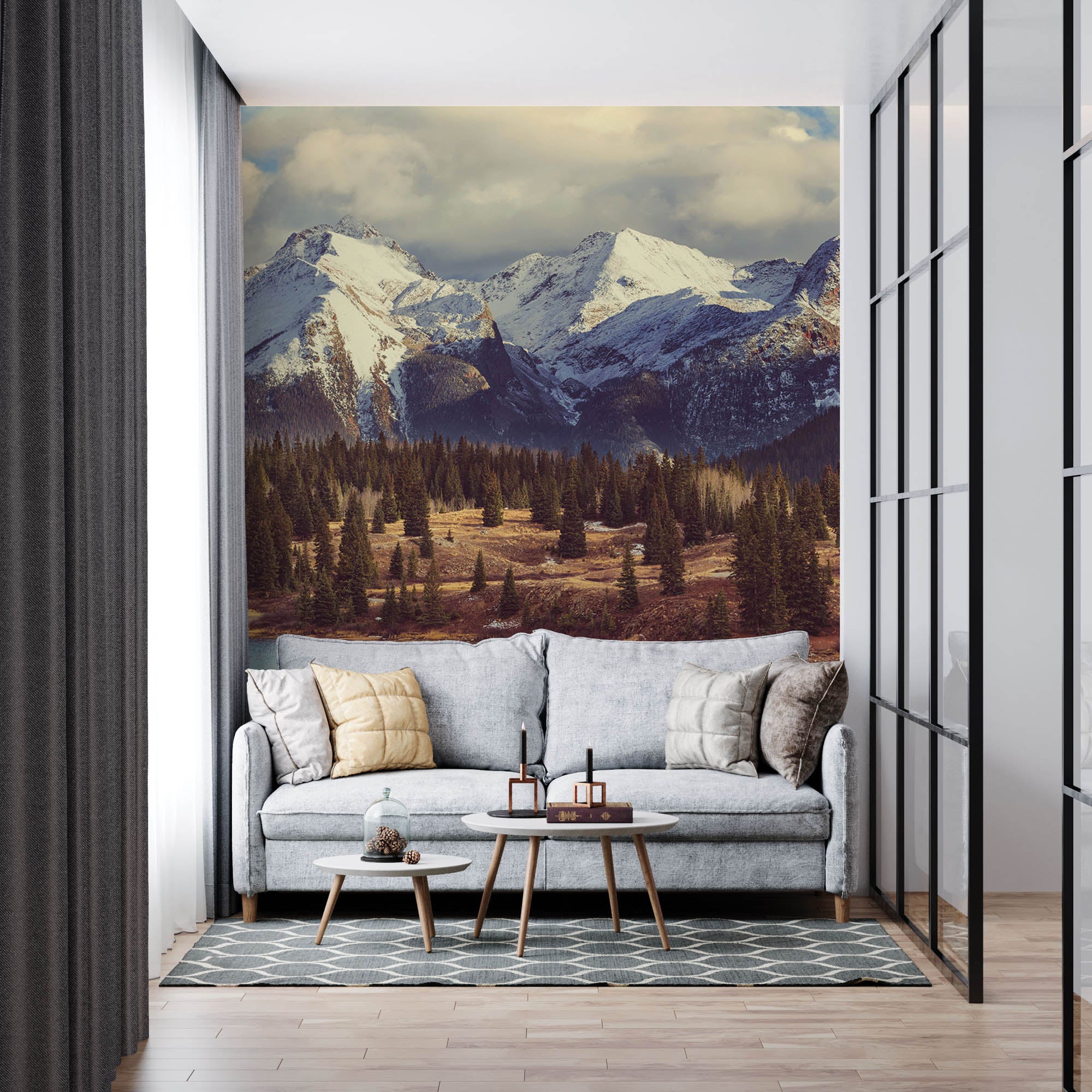 Berglandschap Rocky Mountains  - LW00127 Fotobehang