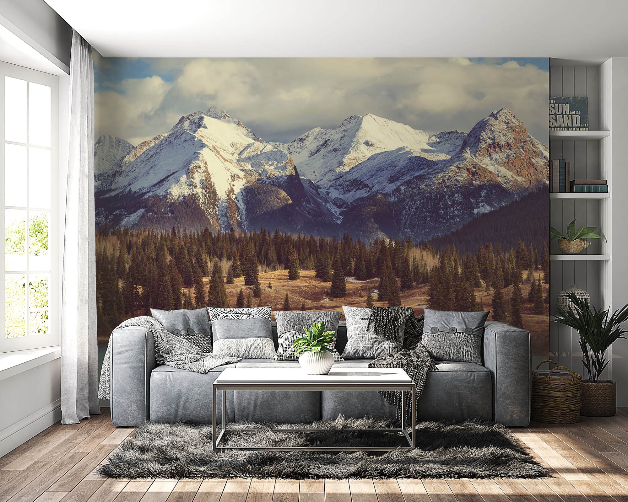 Berglandschap Rocky Mountains  - LW00127 Fotobehang