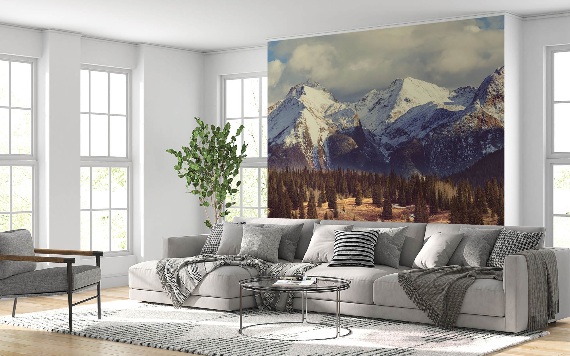 Berglandschap Rocky Mountains  - LW00127 Fotobehang