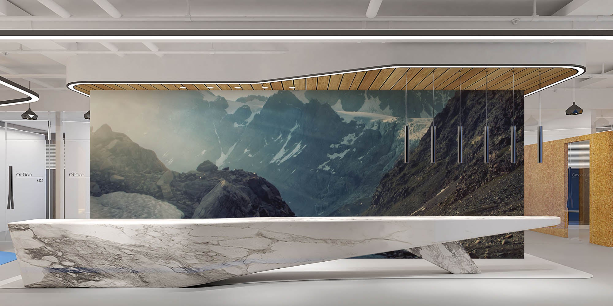 Bergmeer - LW00101 Fotobehang