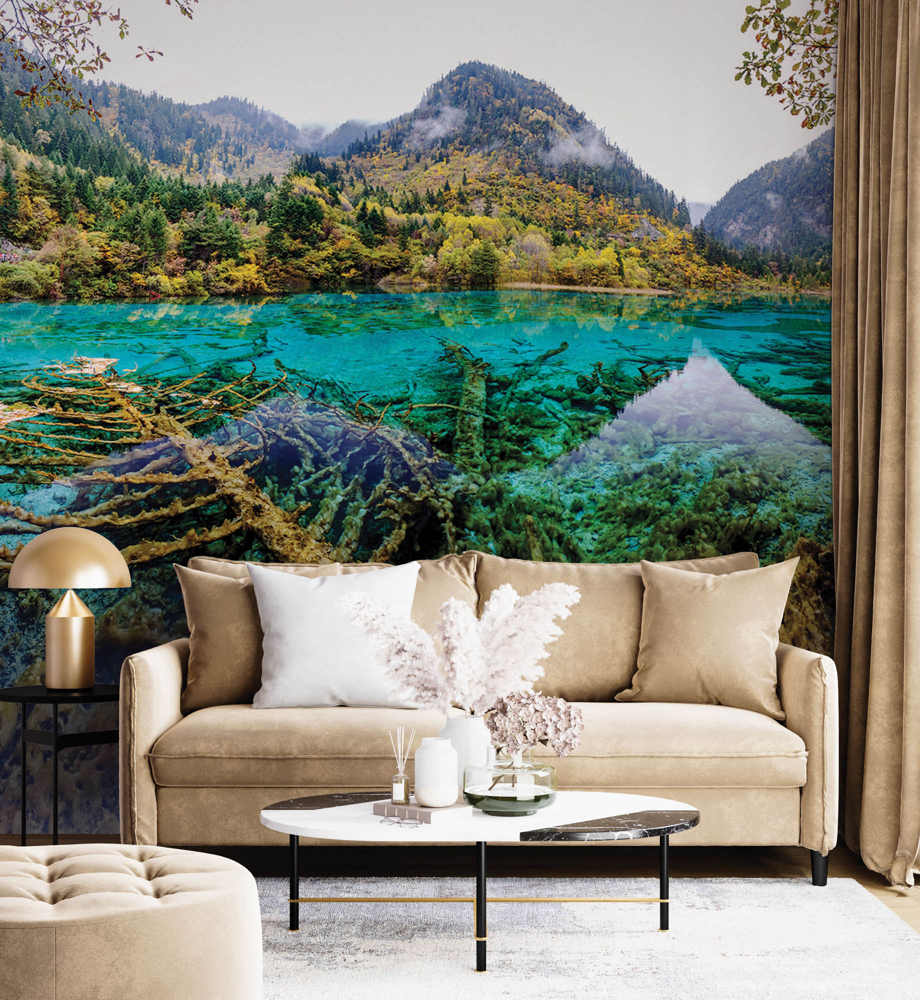 Bergmeer - LW00256 Fotobehang