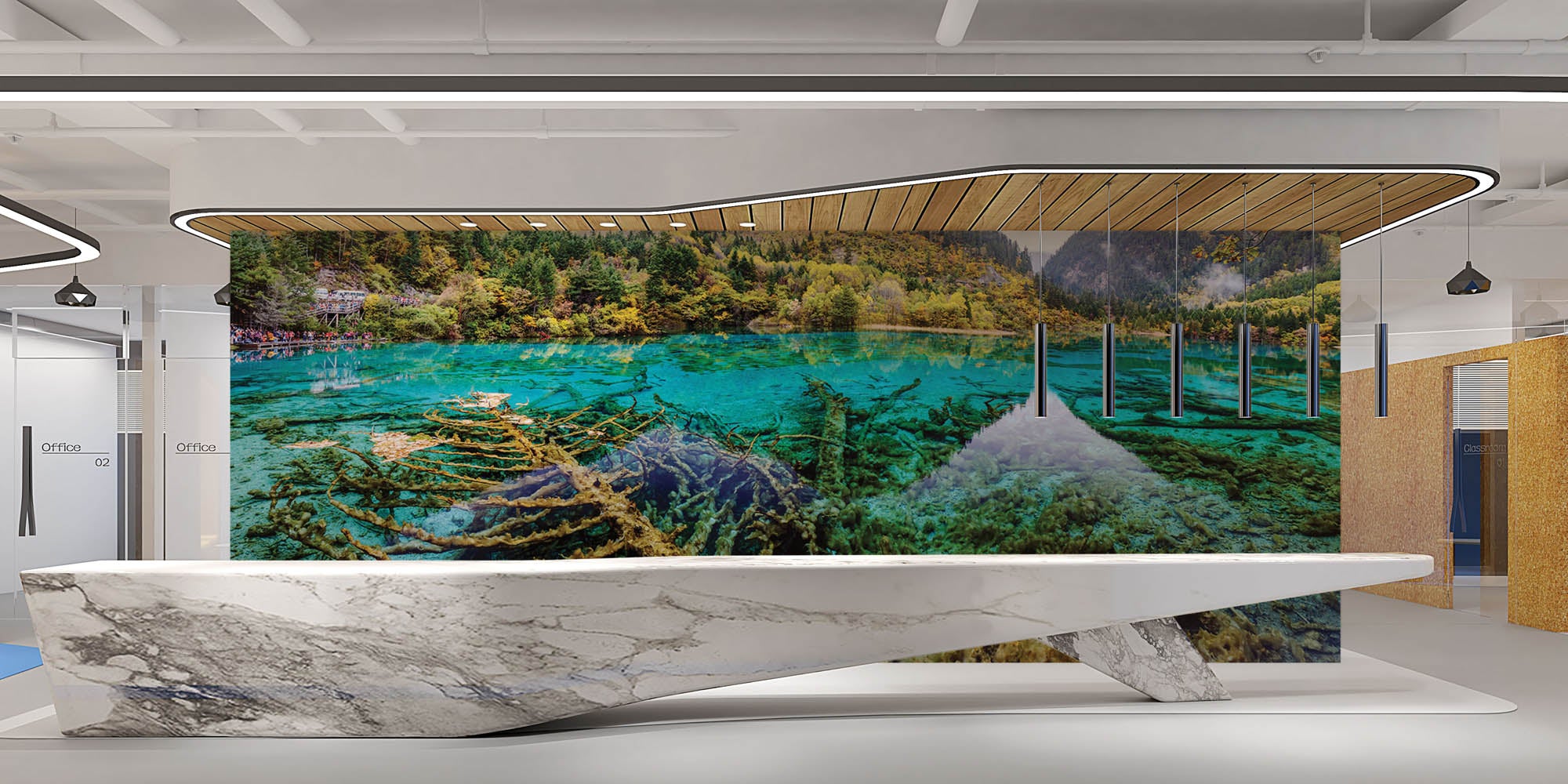 Bergmeer - LW00256 Fotobehang