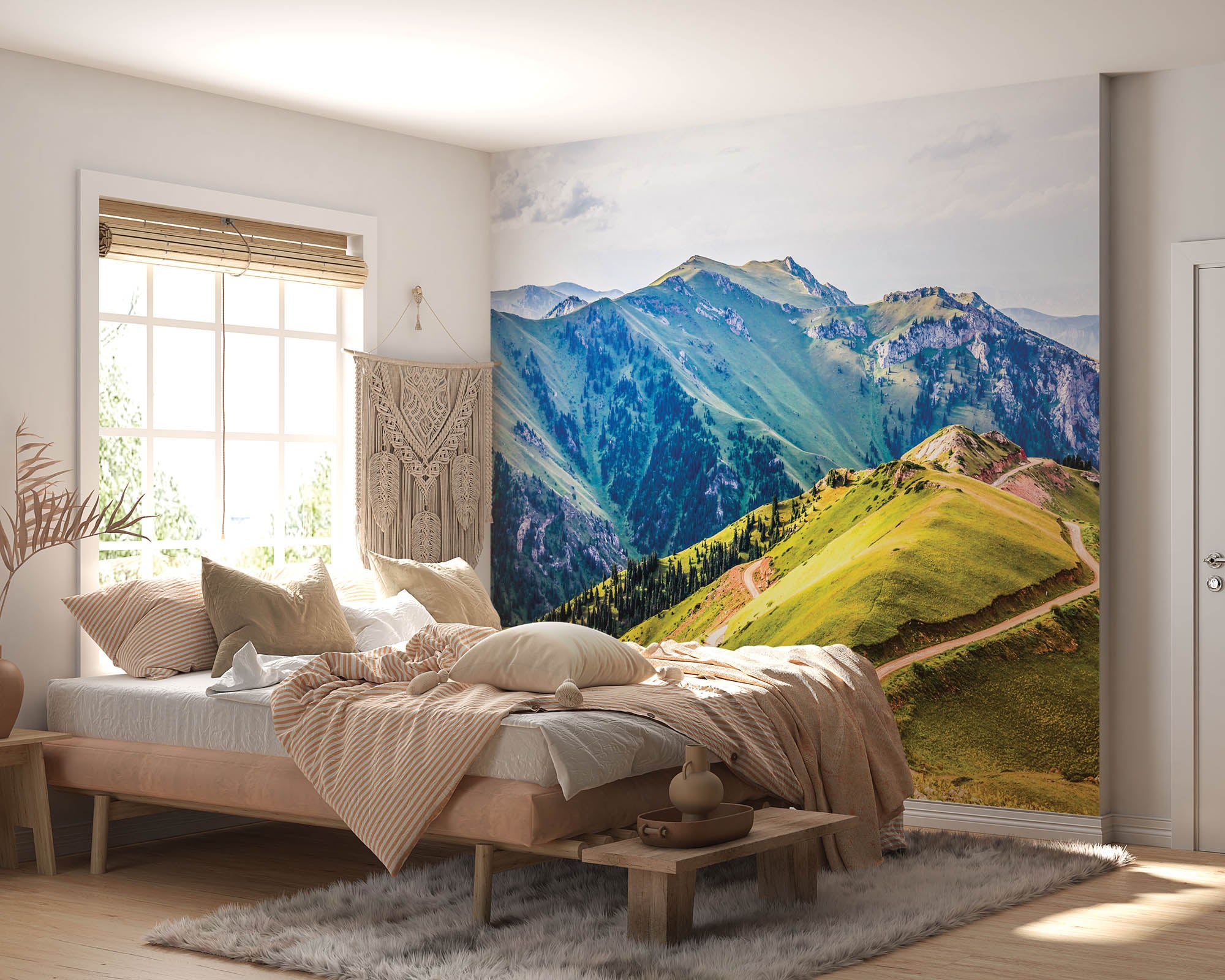 Bergpad in zomer  - LW00142 Fotobehang