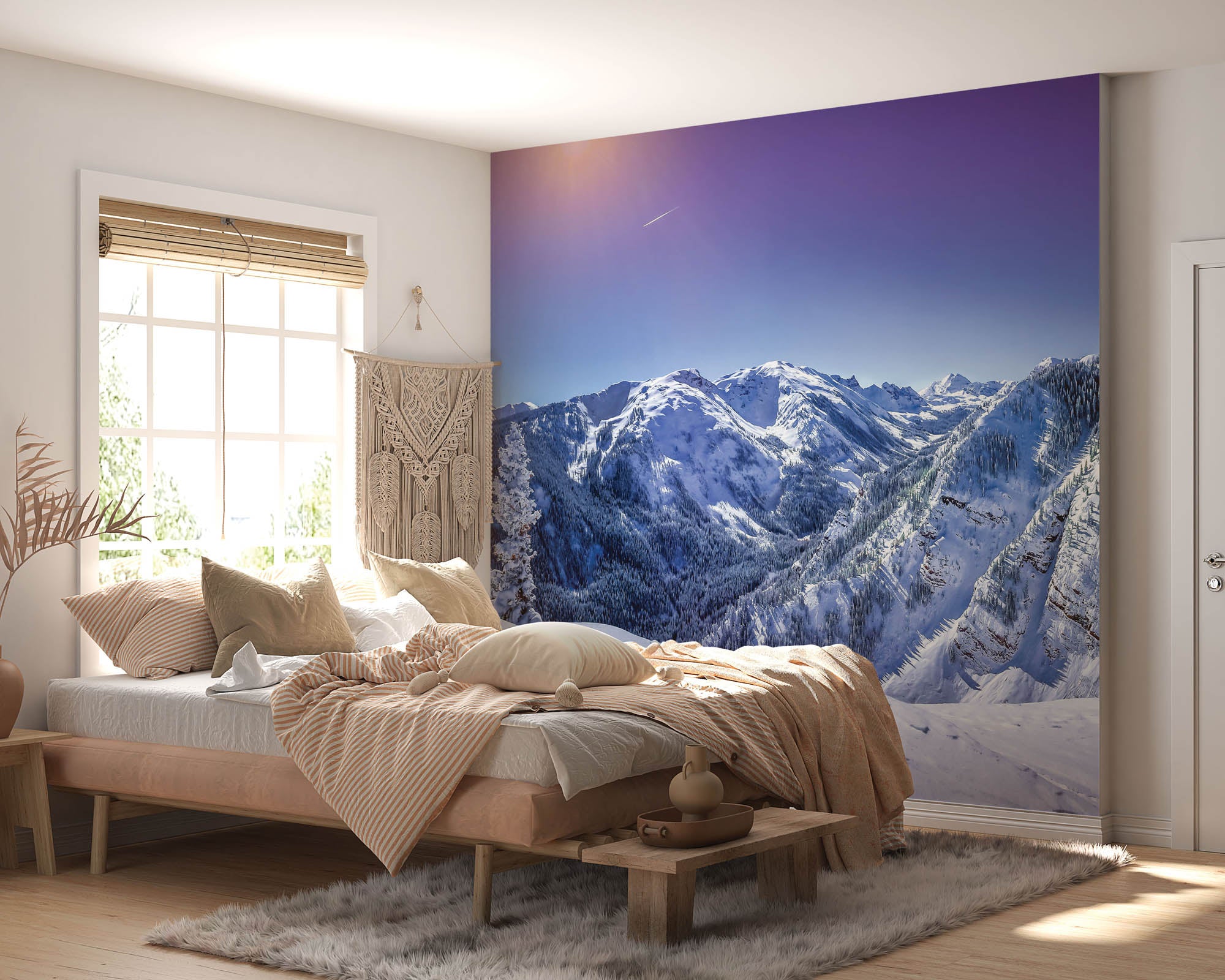 Besneeuwde bergtoppen - LW00122 Fotobehang