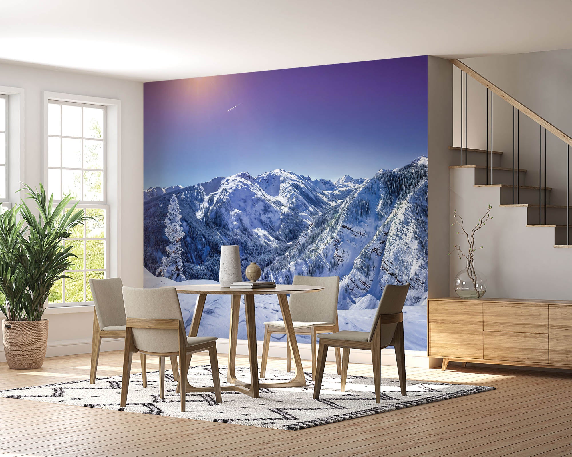 Besneeuwde bergtoppen - LW00122 Fotobehang