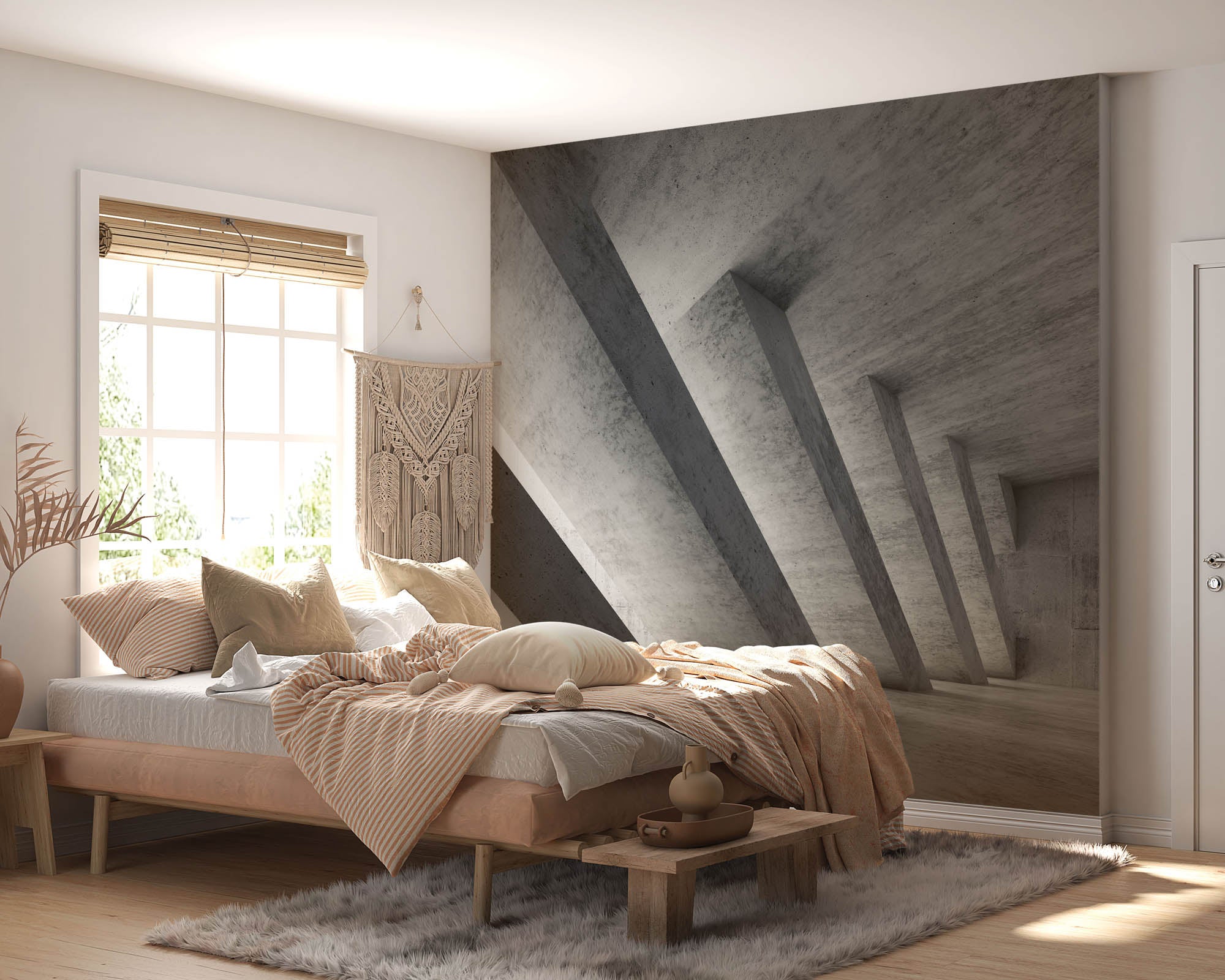 Betonnen pilaren - LW0008 Fotobehang