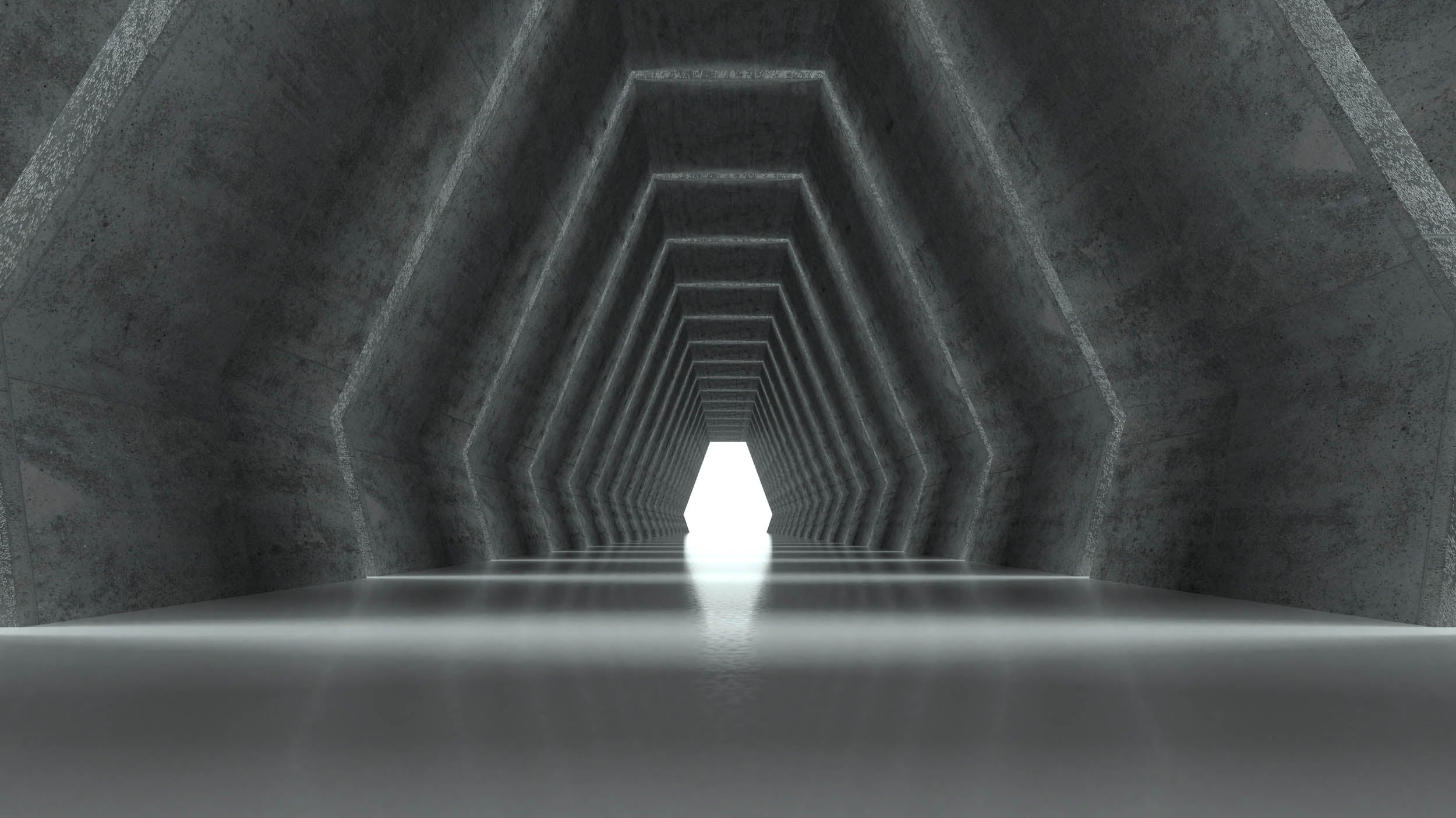 Betonnen Tunnel - LW00584 Fotobehang