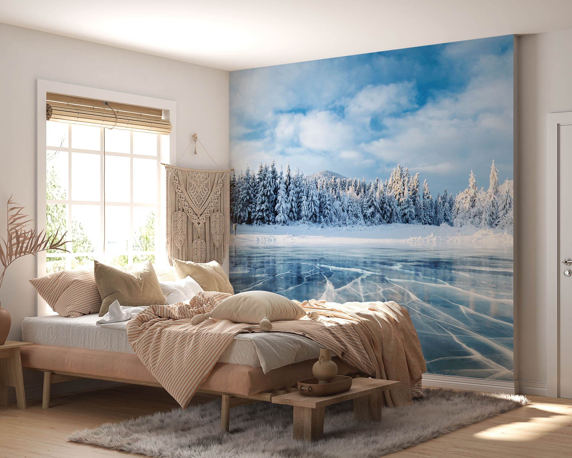 Bevroren meer - LW00279 Fotobehang