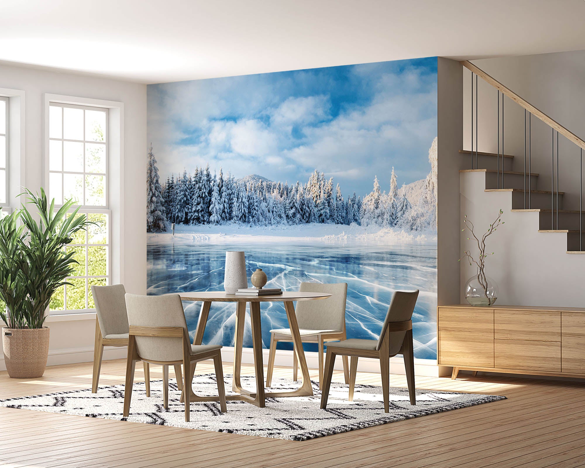 Bevroren meer - LW00279 Fotobehang