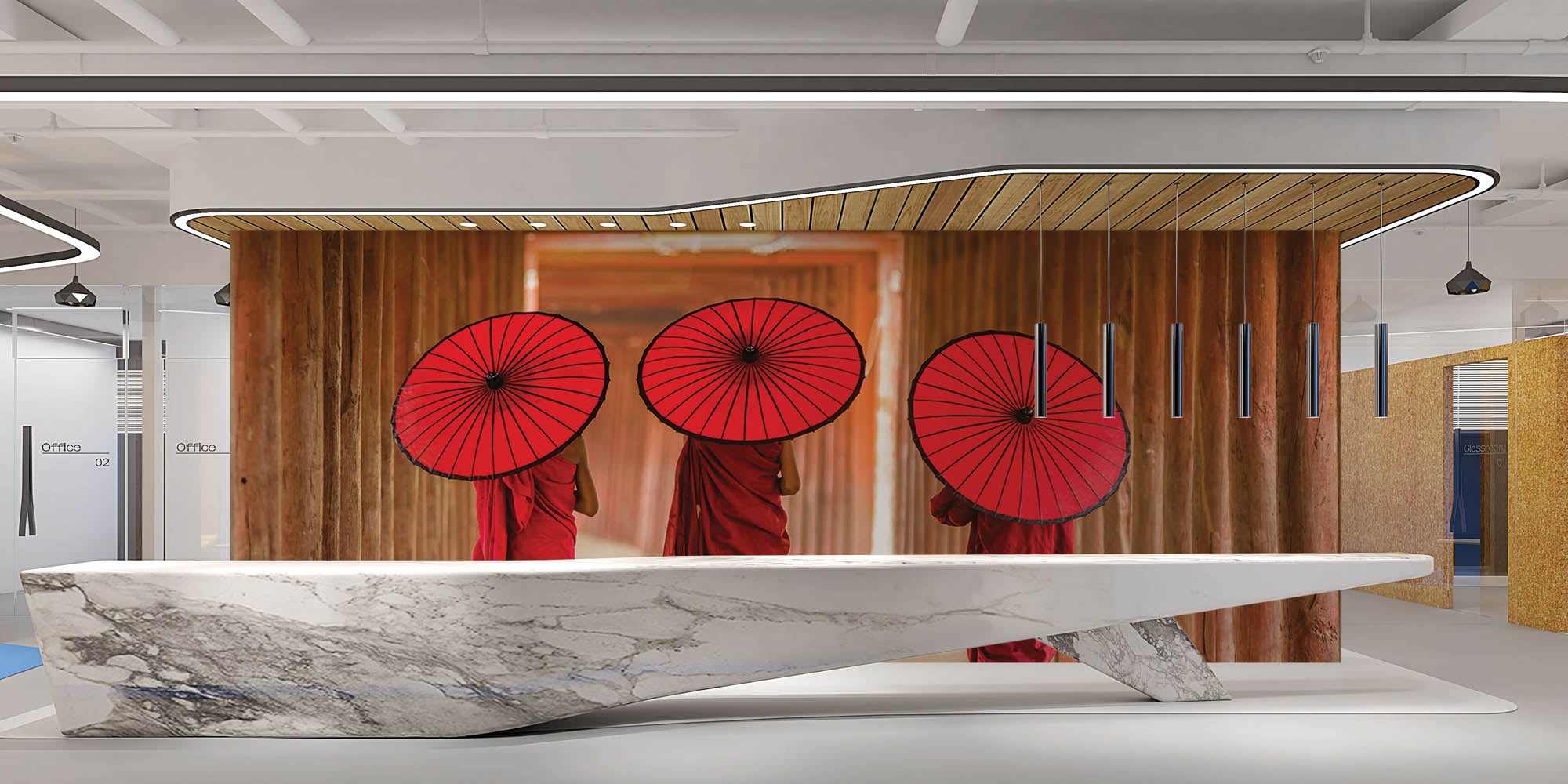 Boeddhisten  - LW00066 Fotobehang