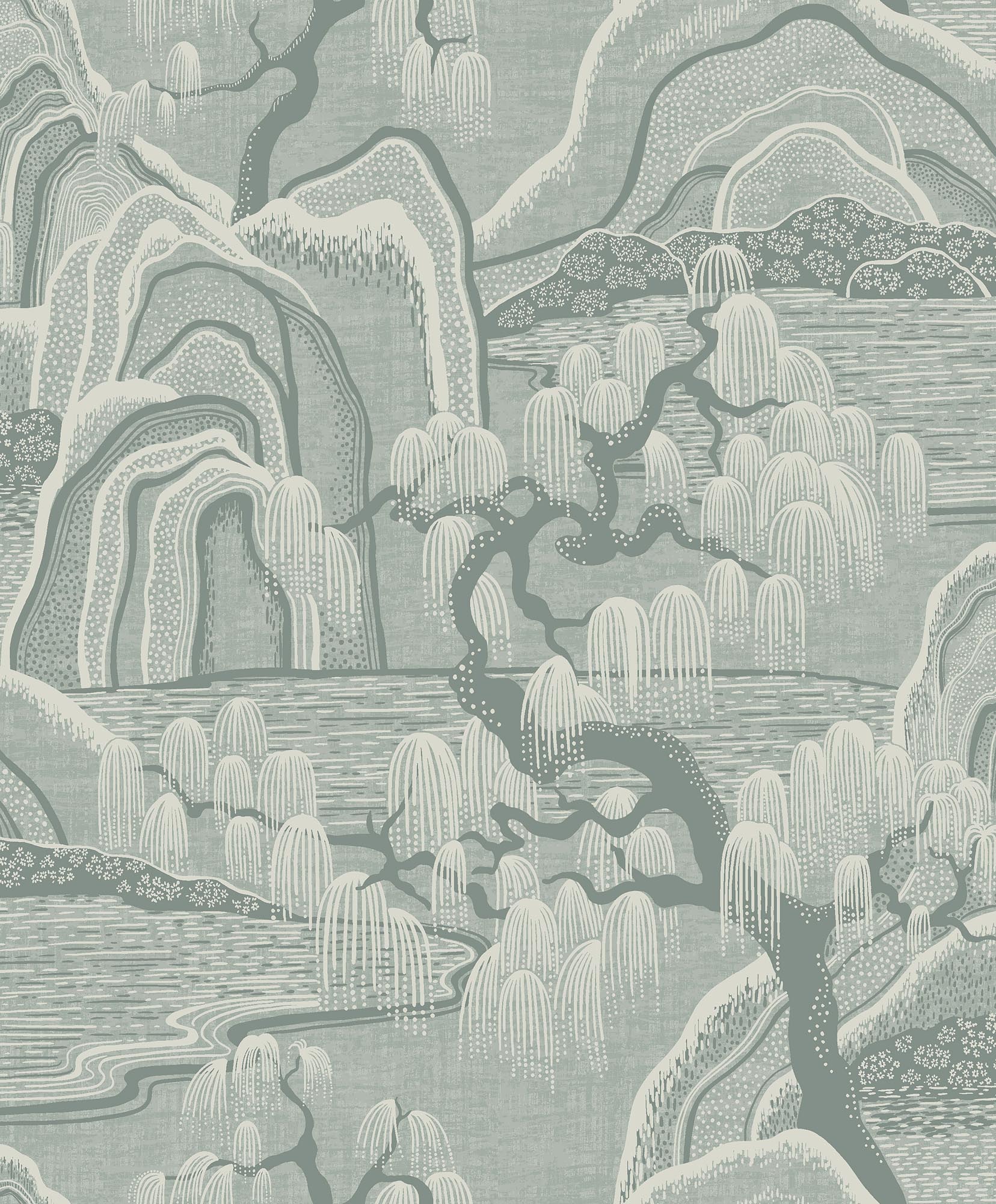 Boråstapeter Eastern Simplicity Indigo Garden 3131 Behang