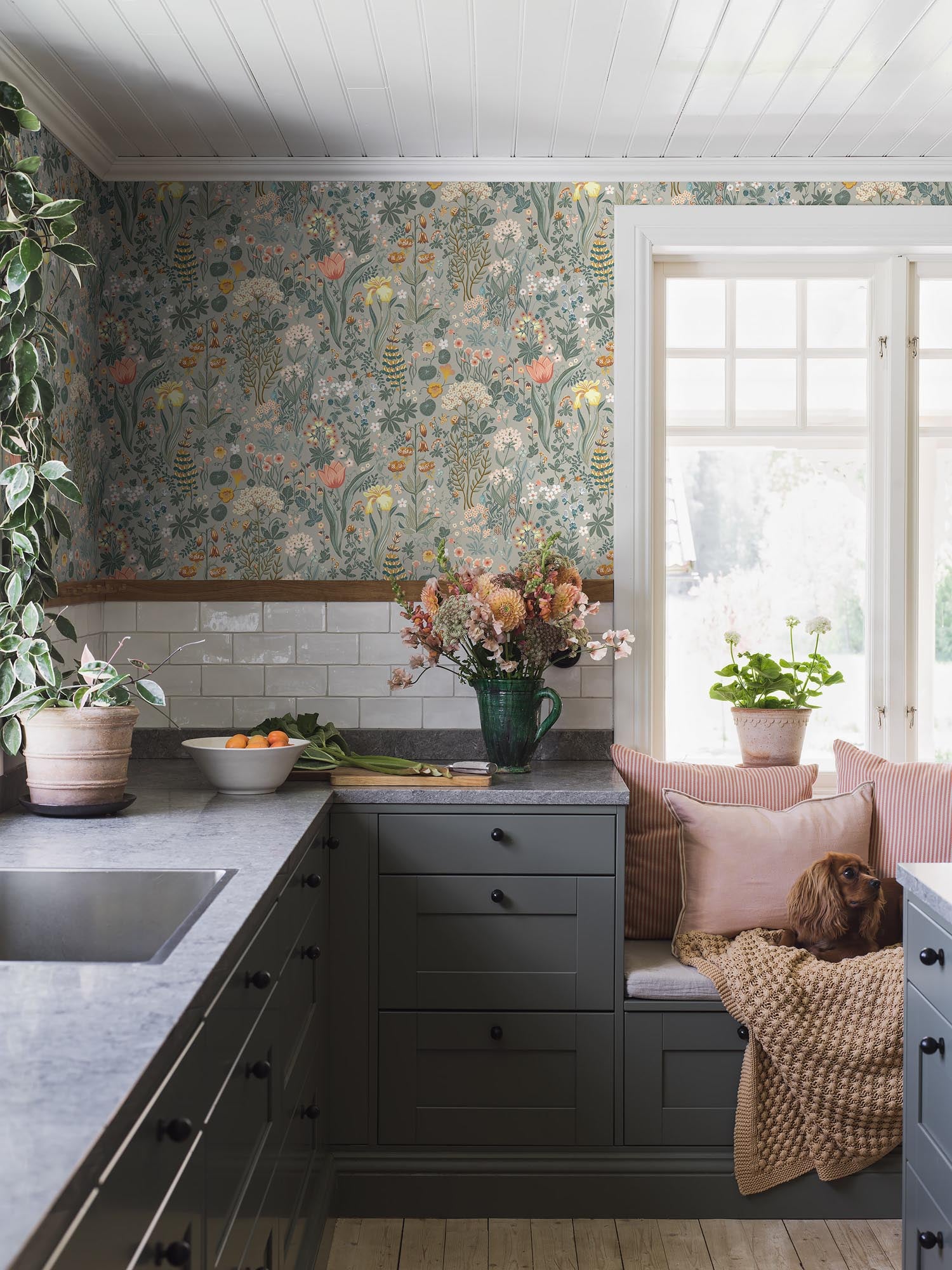 Boråstapeter New Heritage Blomsterhav 2054 Behang