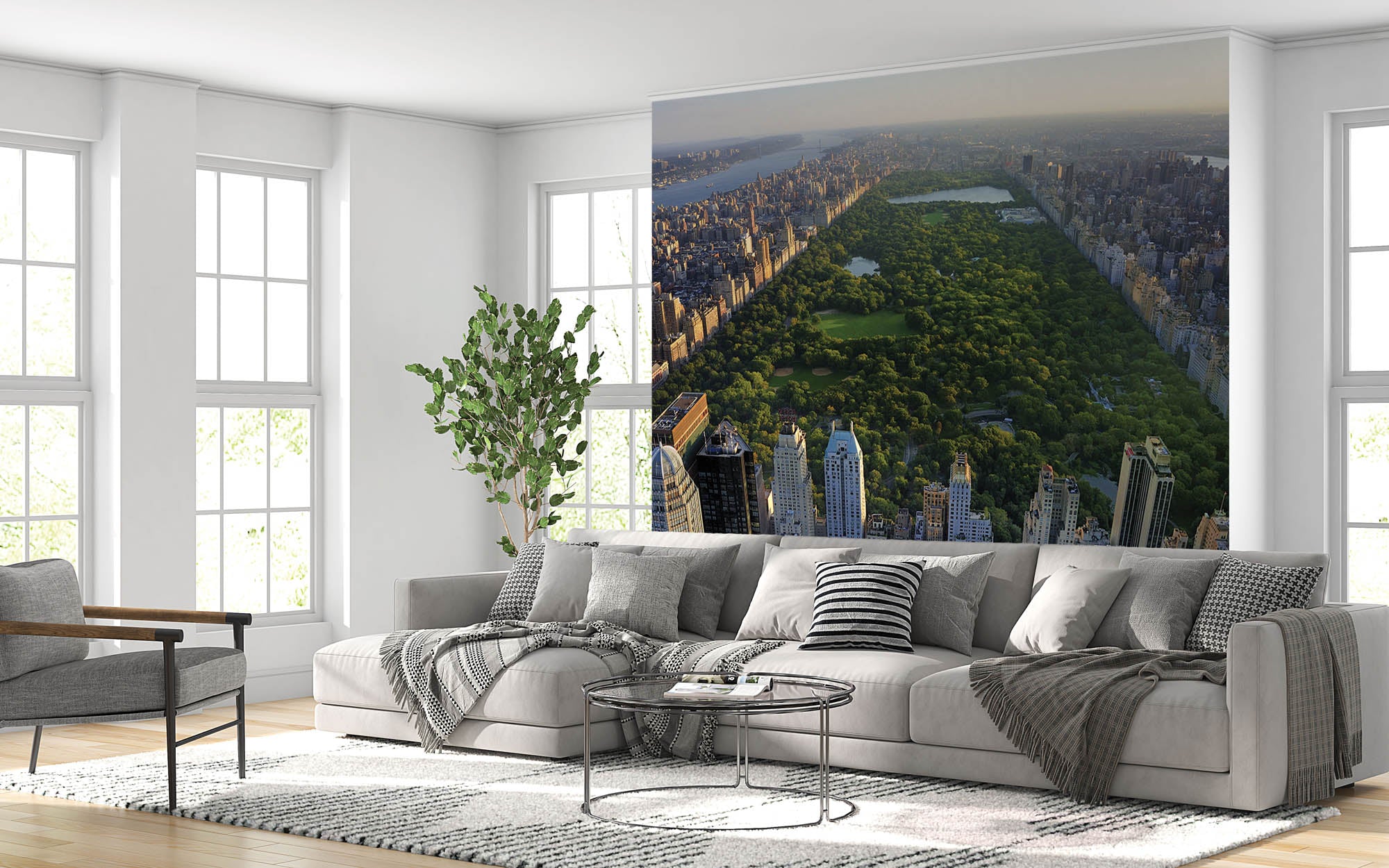 Bovenaanzicht Central Park - LW00309 Fotobehang