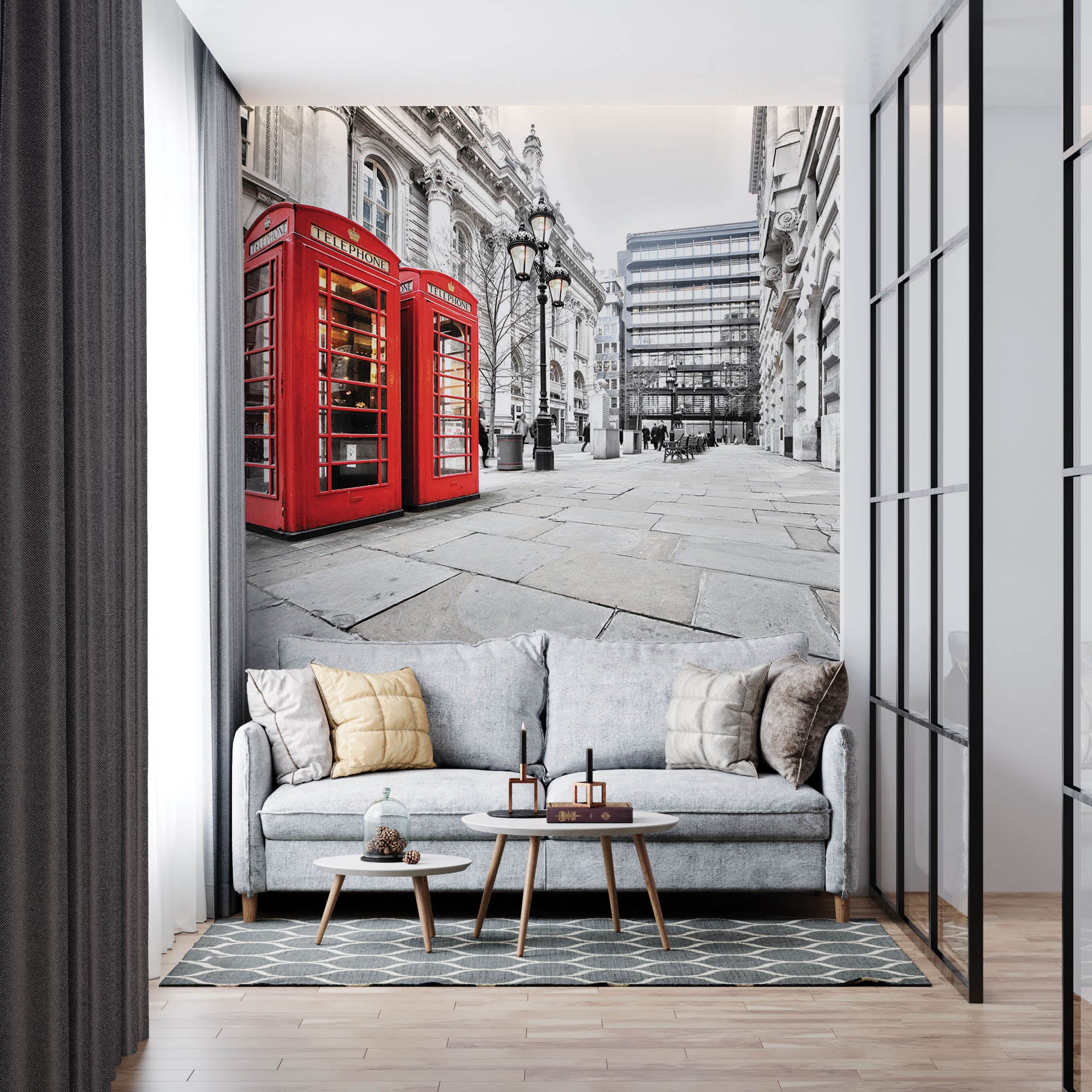 Britse telefooncel - LW00347 Fotobehang