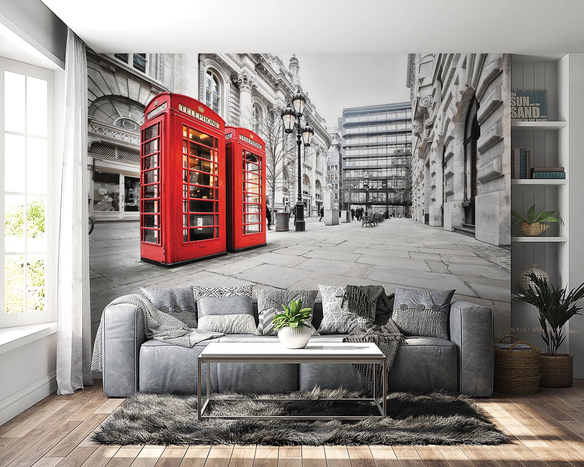 Britse telefooncel - LW00347 Fotobehang