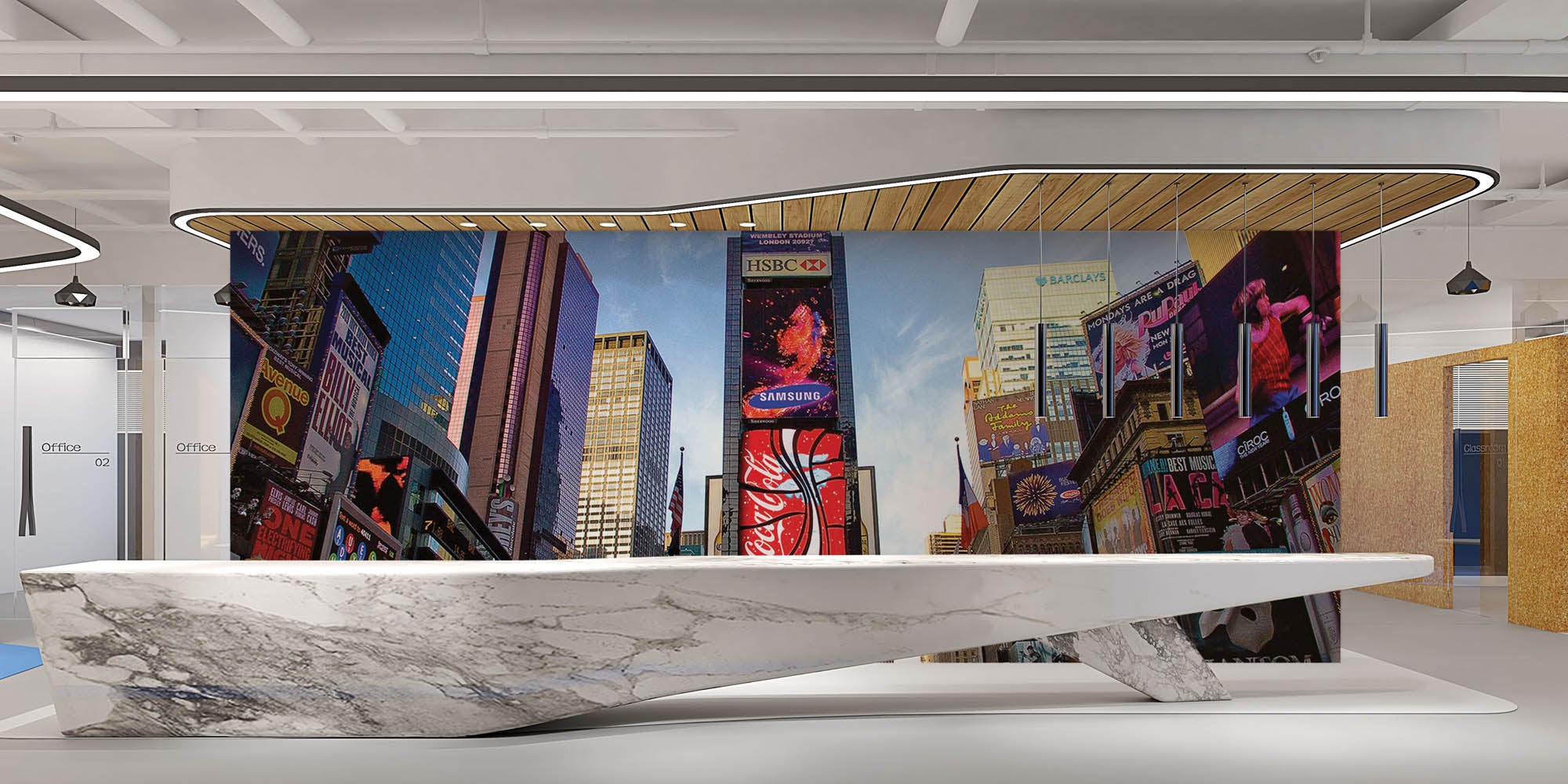 Broadway en reclame uitingen - LW00300 Fotobehang