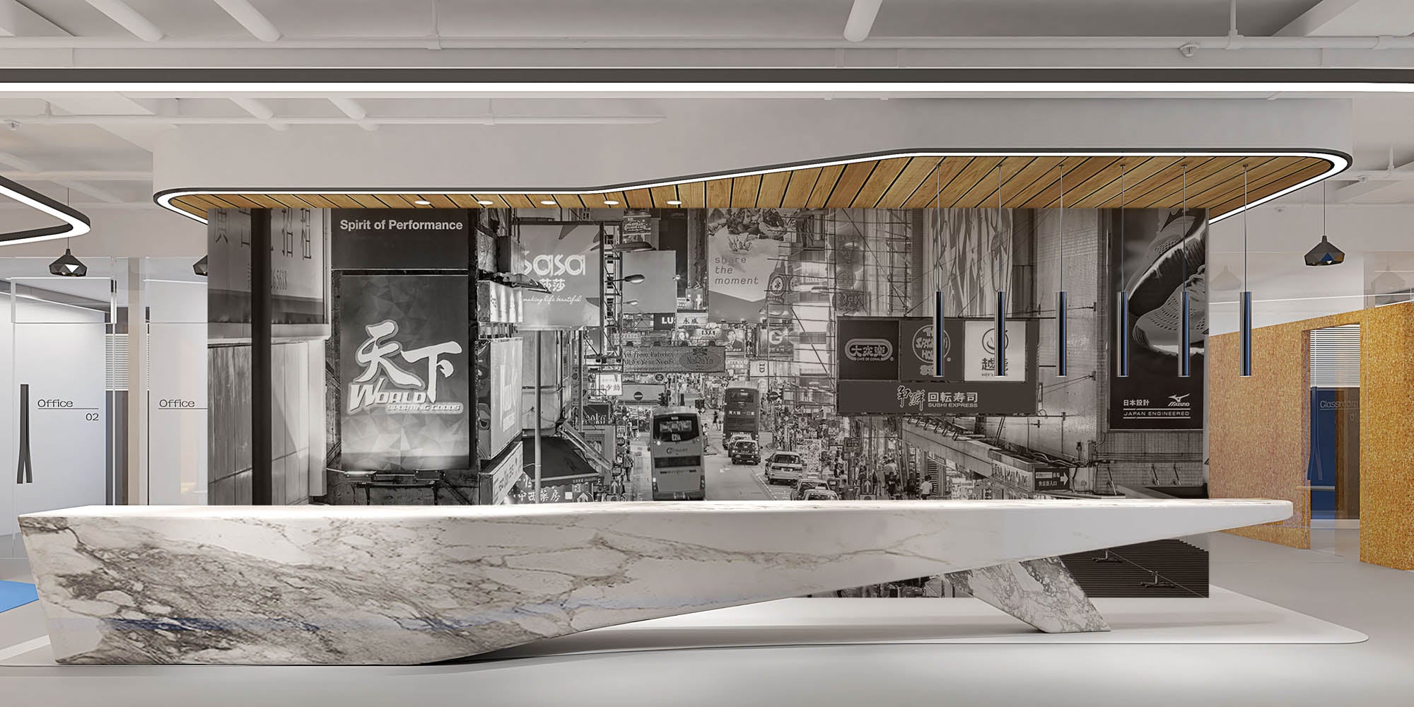 Brooklyn Brug in New York zwart=wit - LW00325 Fotobehang