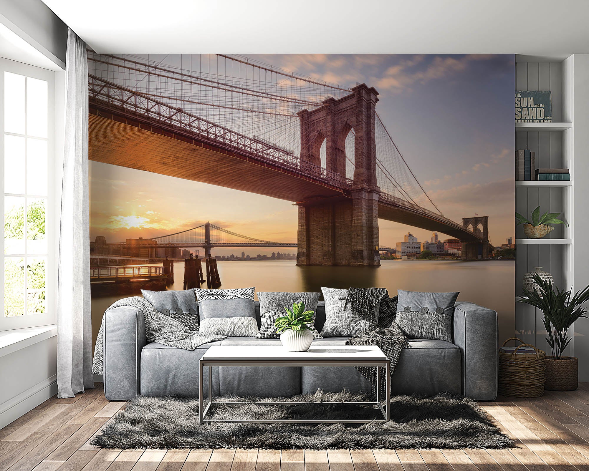 Brooklyn brug New York  - LW00326 Fotobehang
