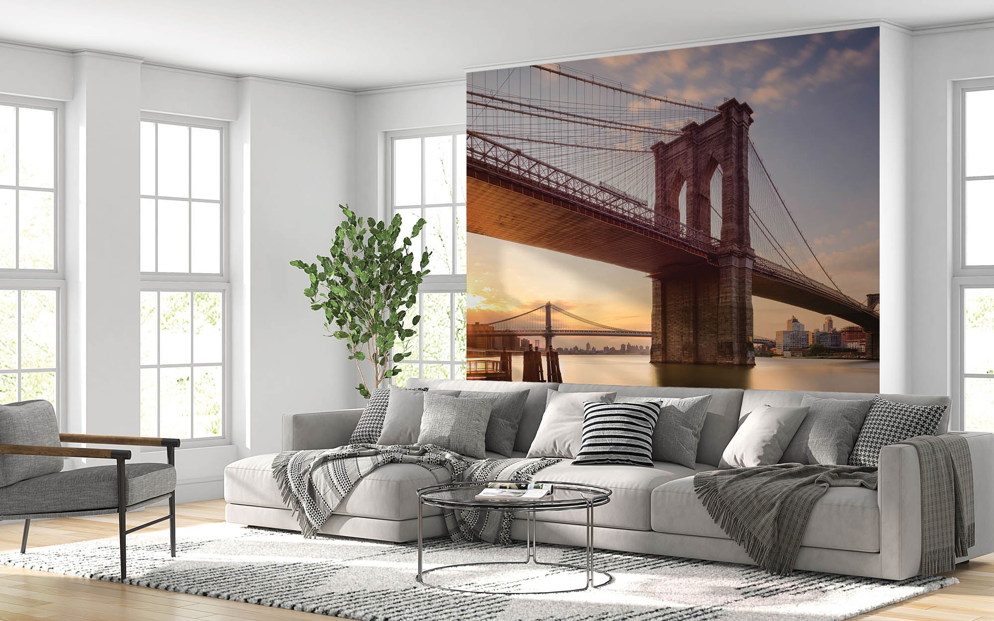 Brooklyn brug New York  - LW00326 Fotobehang