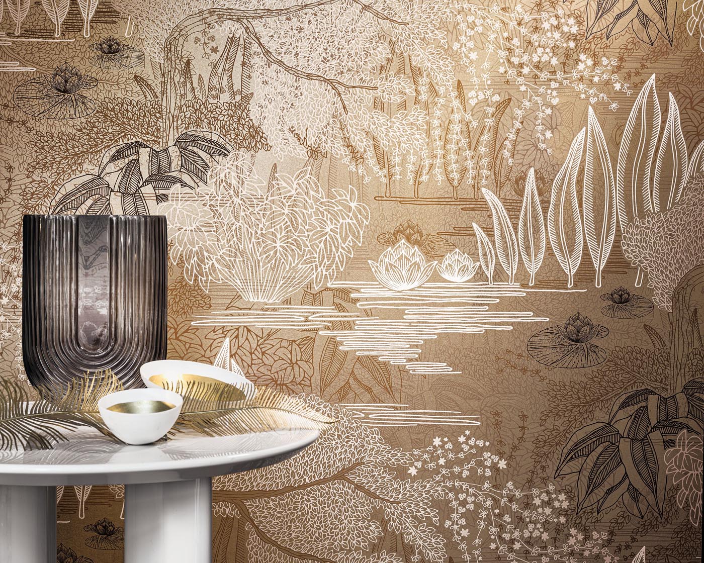 Casamance Square Jasmin Jasmin - 75680508 Behang