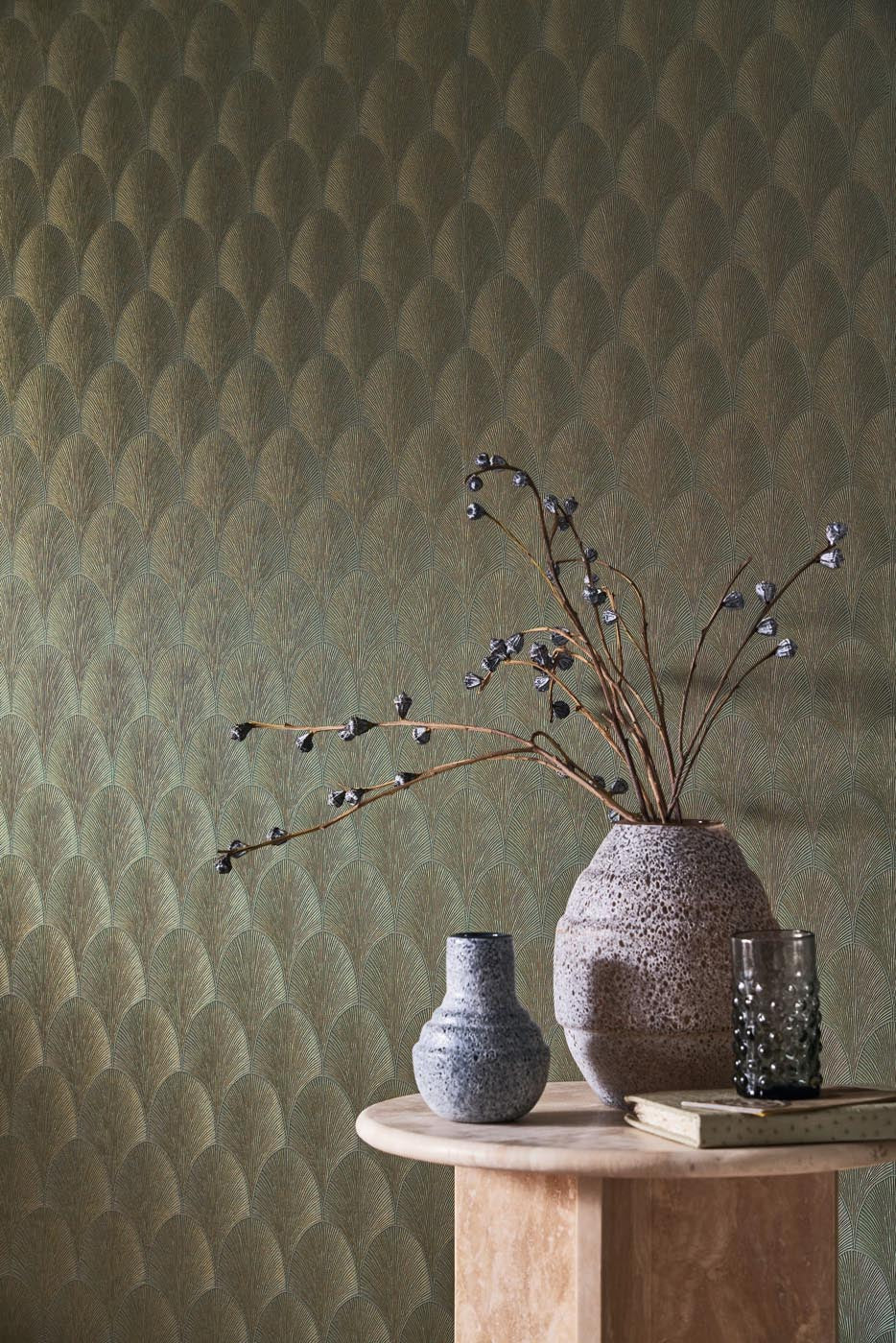 Casamance Textures Métalliques Tourmaline - 75781834 Behang