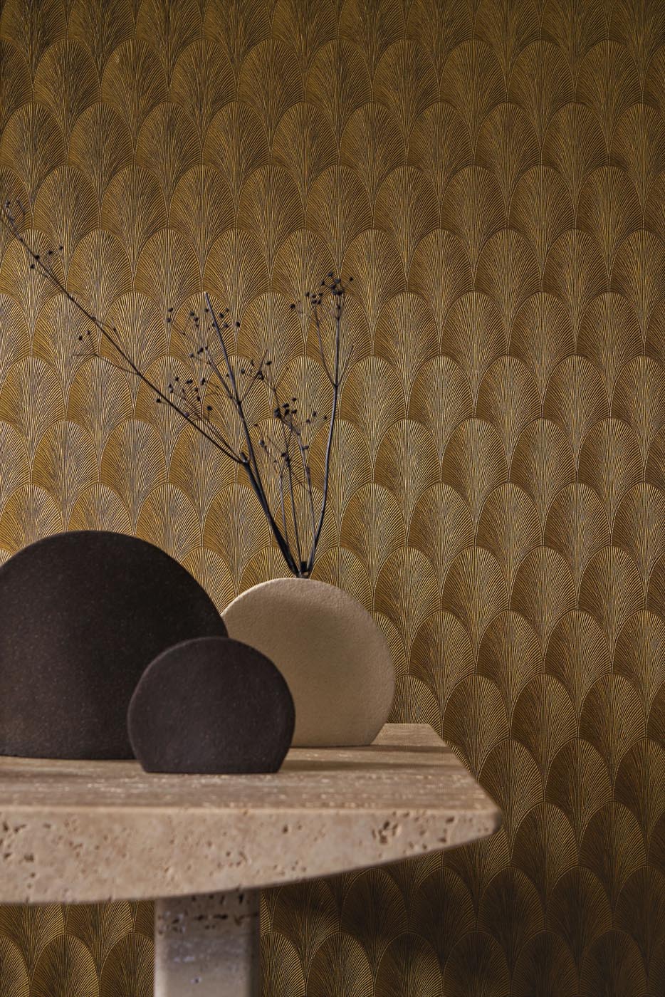 Casamance Textures Métalliques Tourmaline - 75782038 Behang