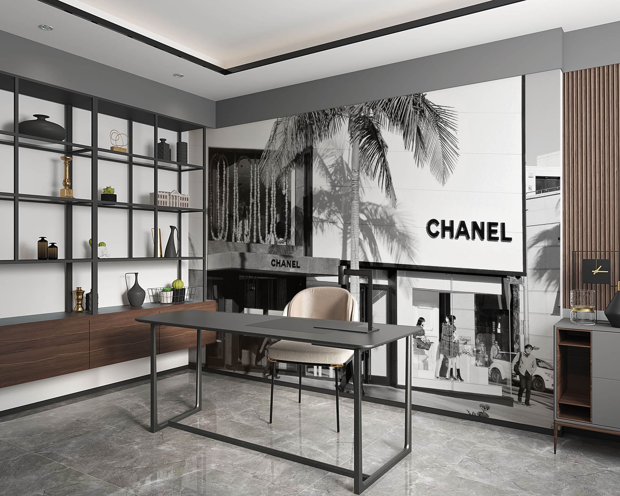 Chanel store - LW00432 Fotobehang