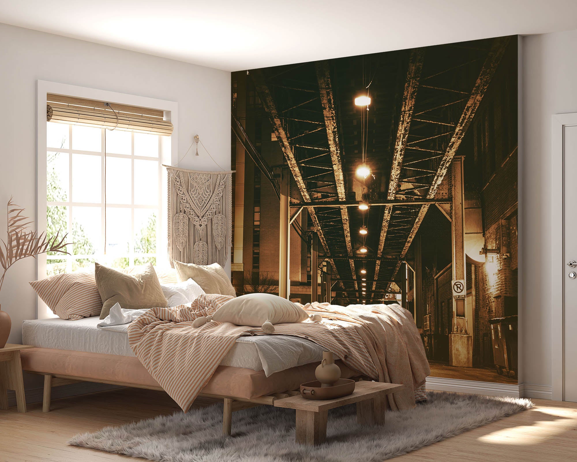 Chicago treinbrug - LW00362 Fotobehang