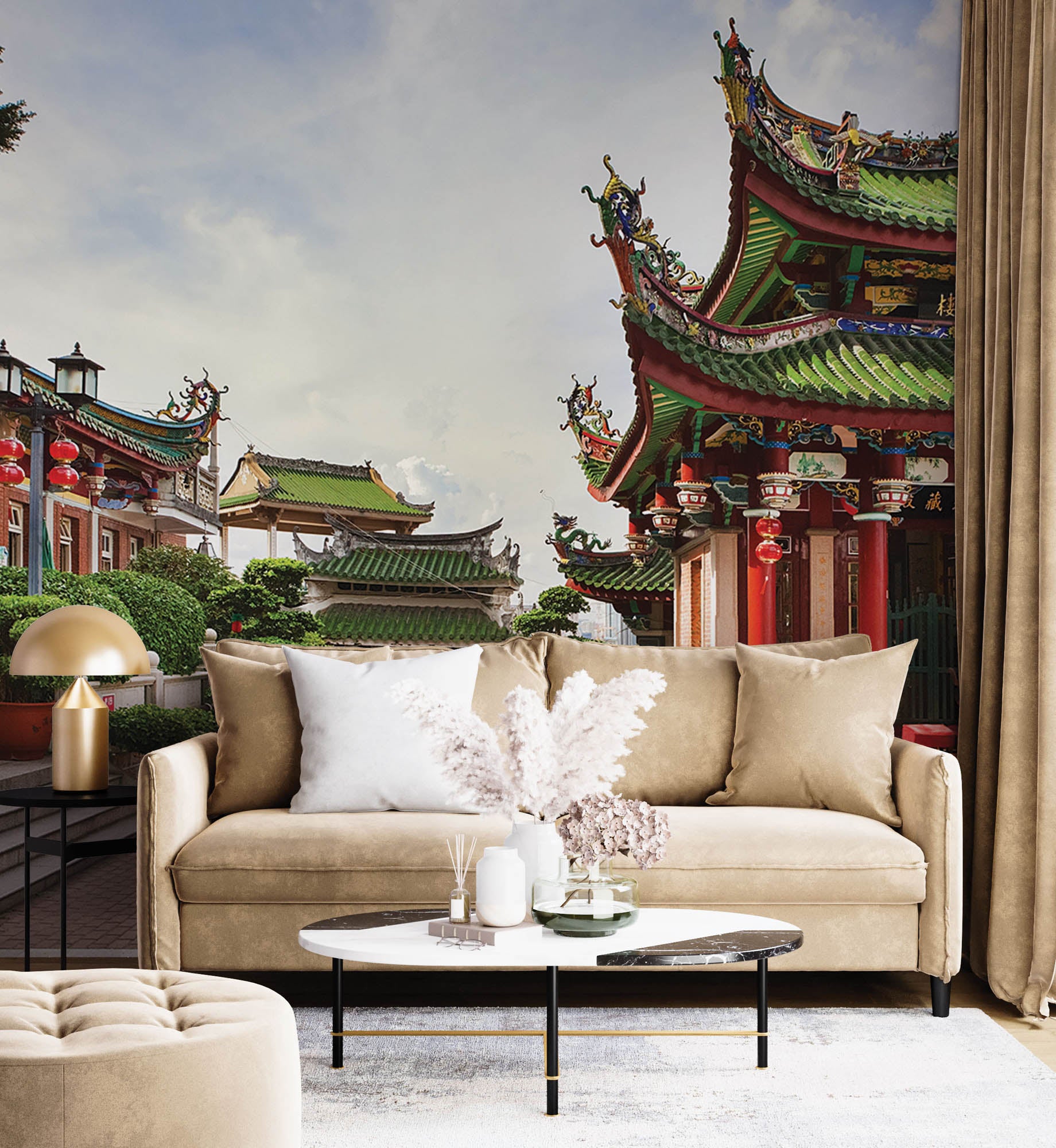 Chinese Tempel - LW00077 Fotobehang