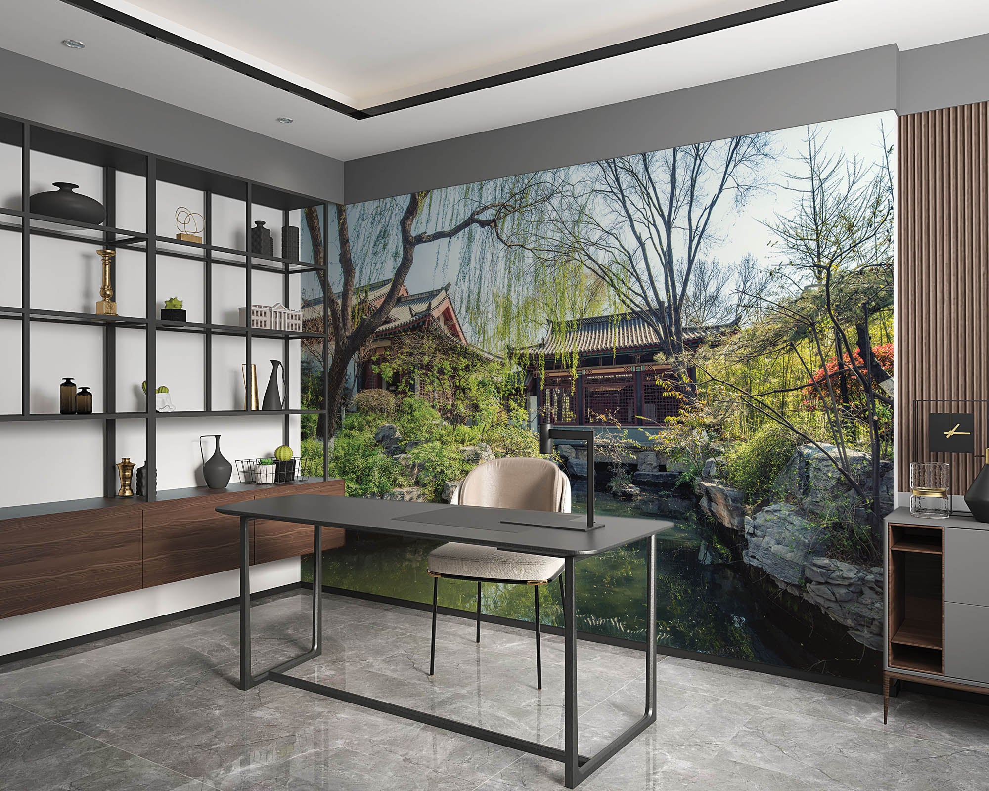 Chinese tuin- LW00067 Fotobehang