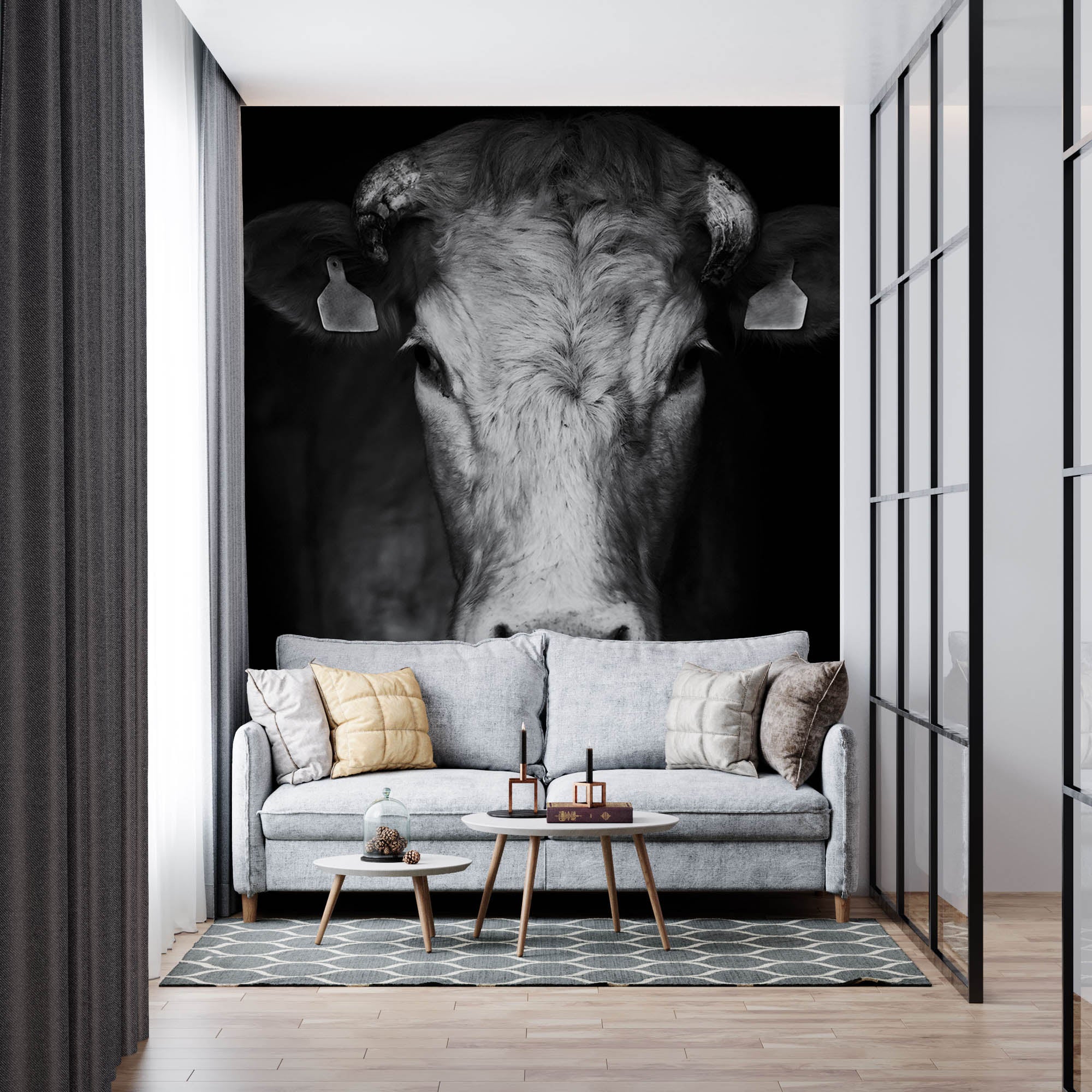 Close-up koe - LW00232 Fotobehang