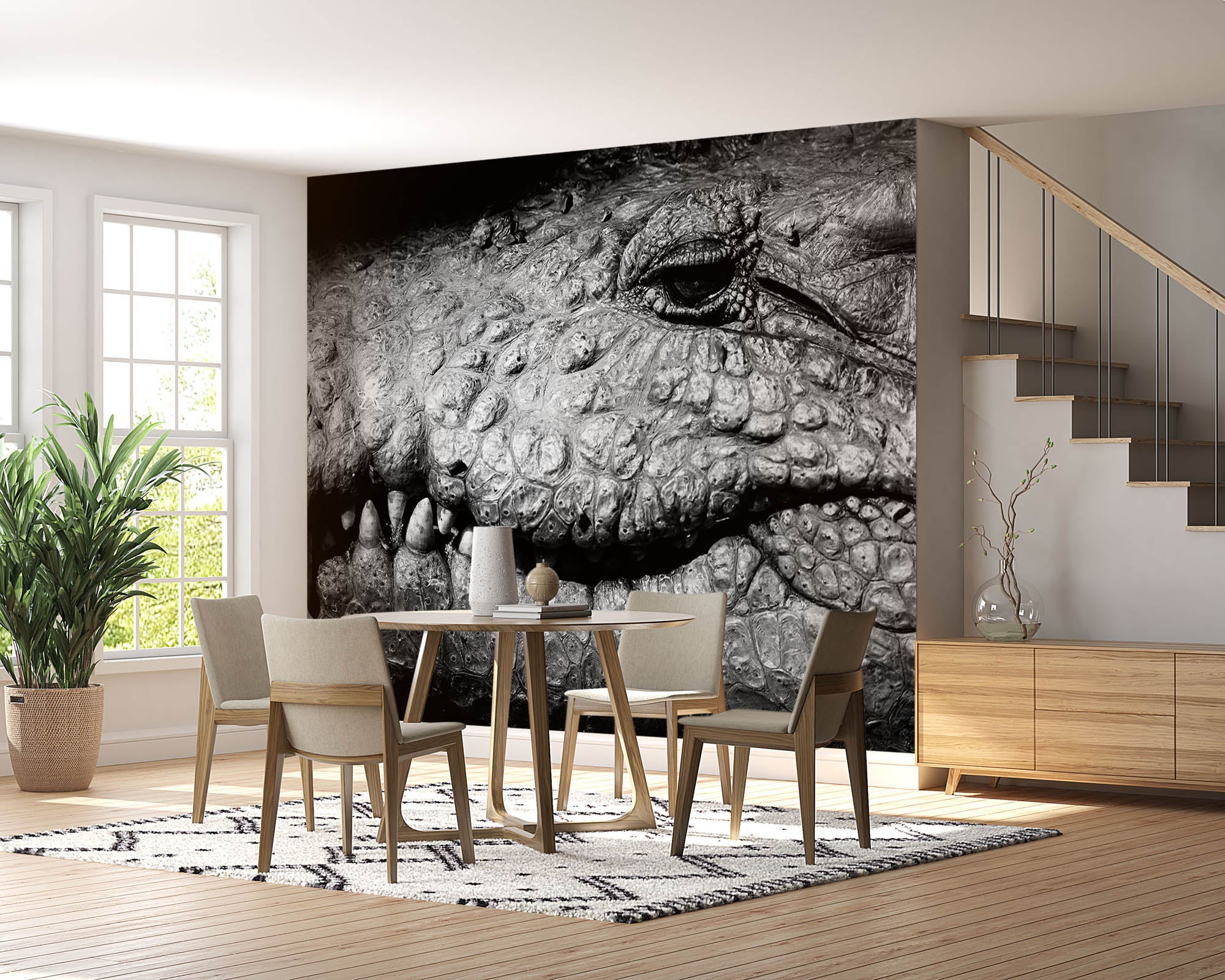 Close-up krokodil - LW00217 Fotobehang