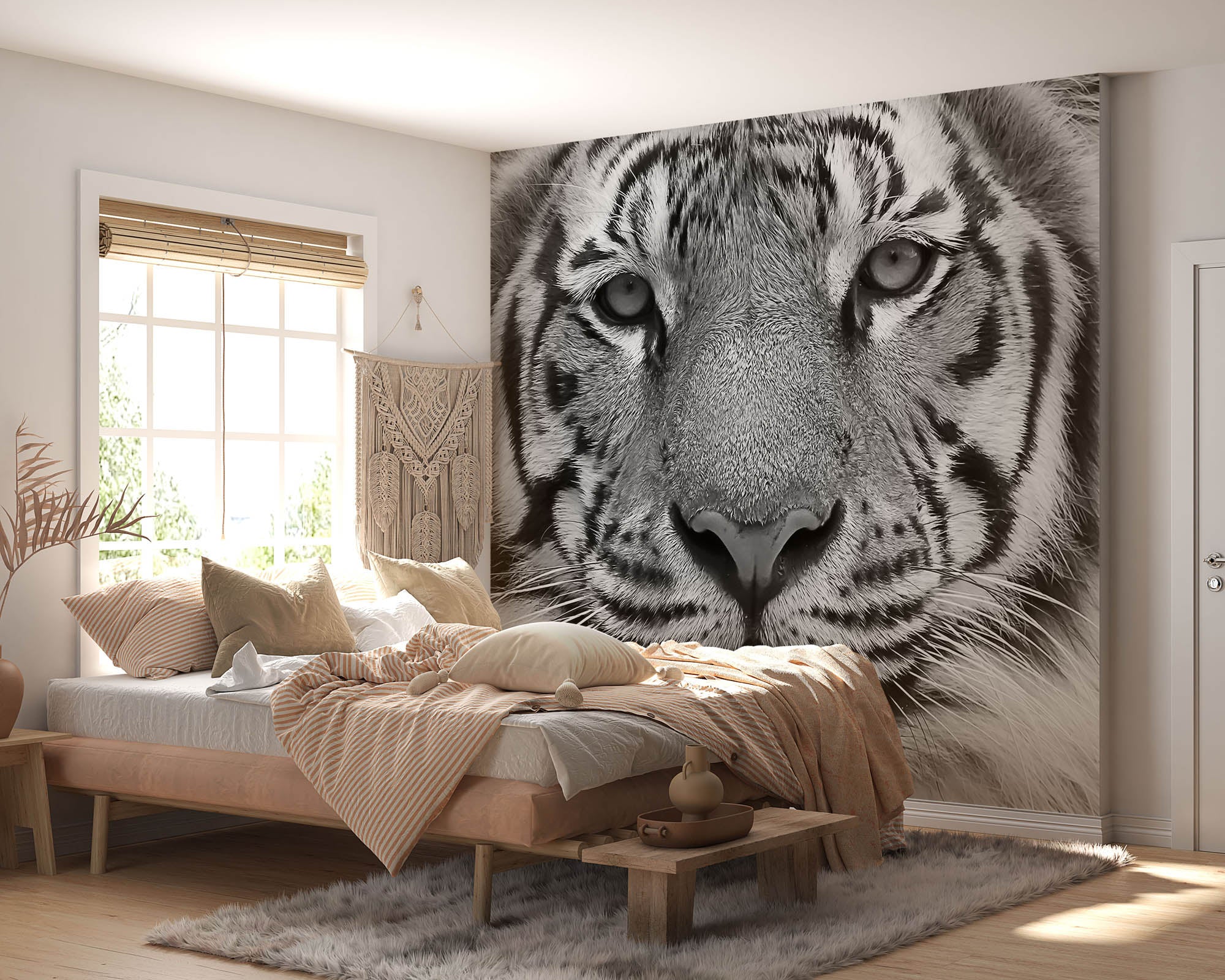 Close-up portret van een tijger - LW00227 Fotobehang