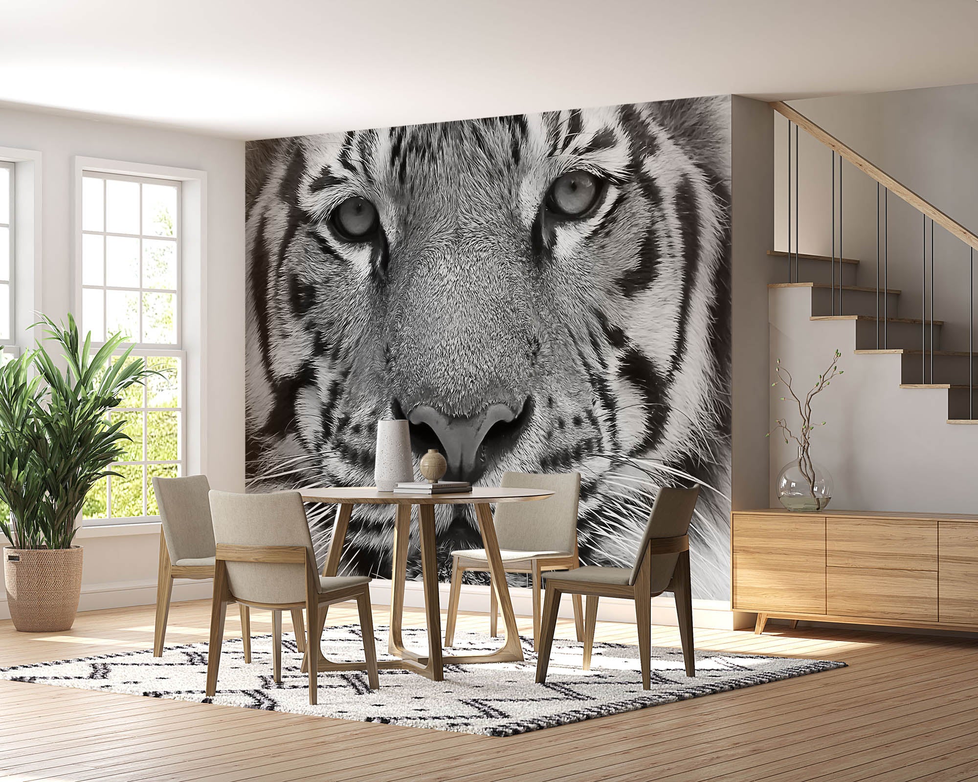 Close-up portret van een tijger - LW00227 Fotobehang