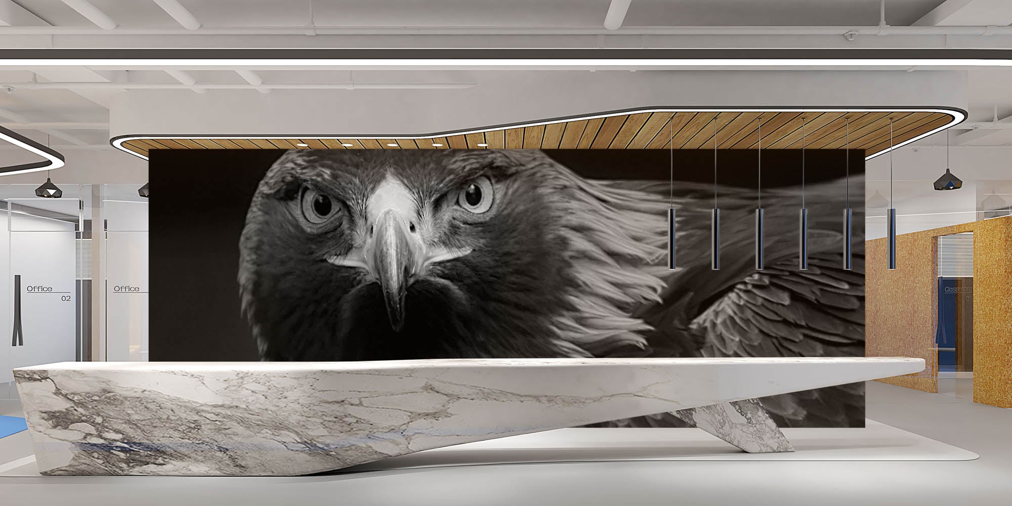 Close- up van arend van vooraf gezien  - LW00221 Fotobehang