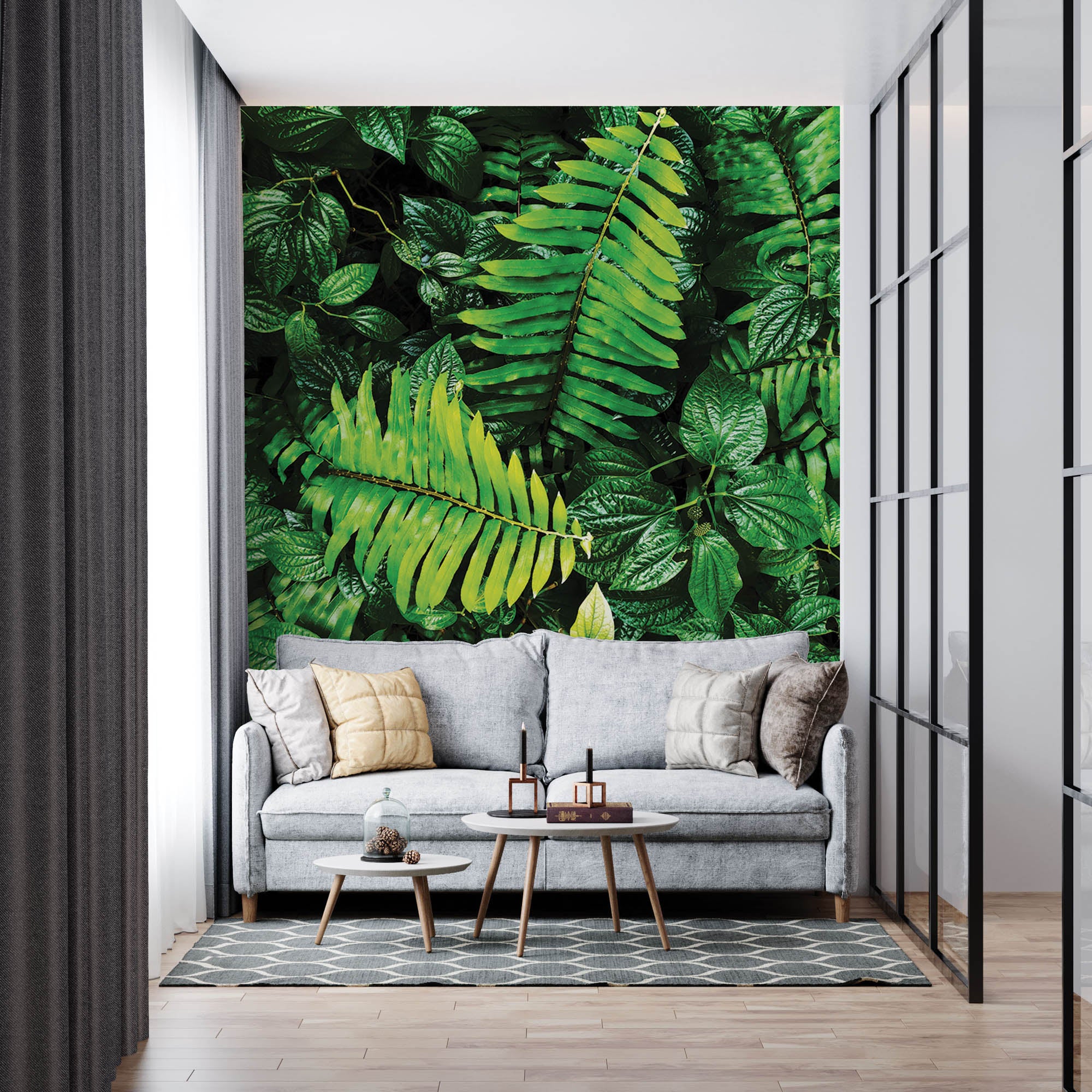 Compositie van  bladeren - LW00268 Fotobehang