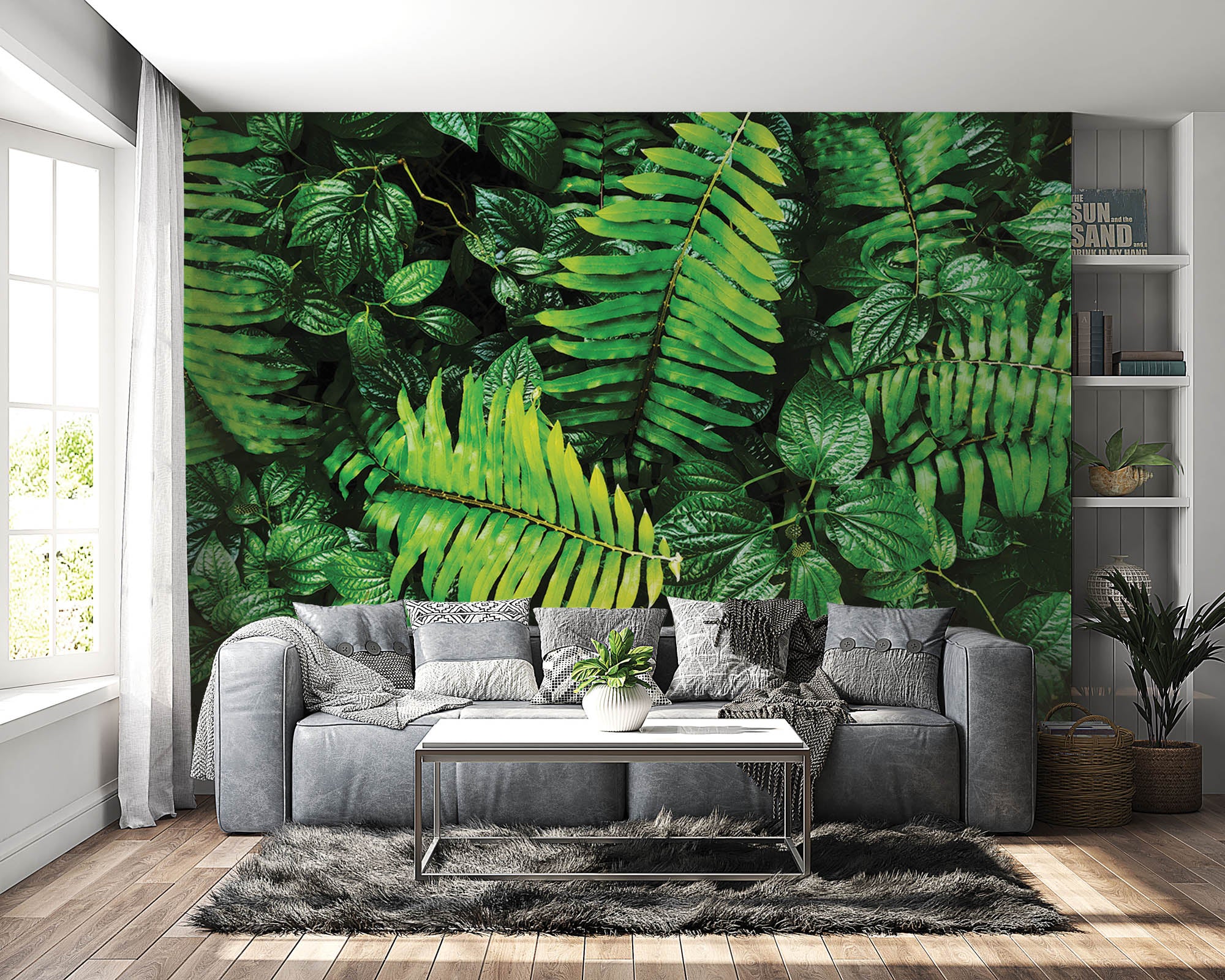 Compositie van  bladeren - LW00268 Fotobehang