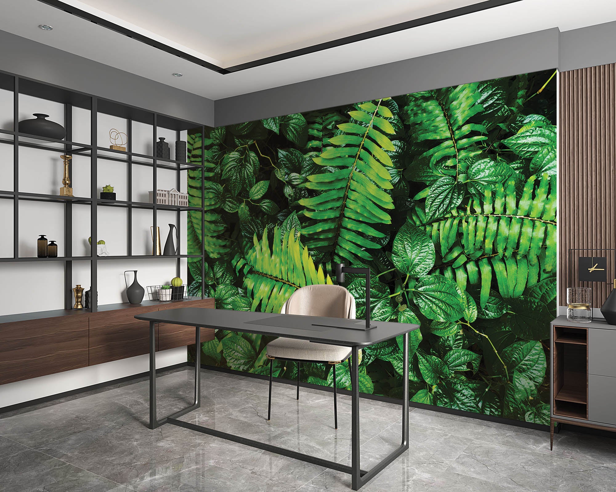 Compositie van  bladeren - LW00268 Fotobehang