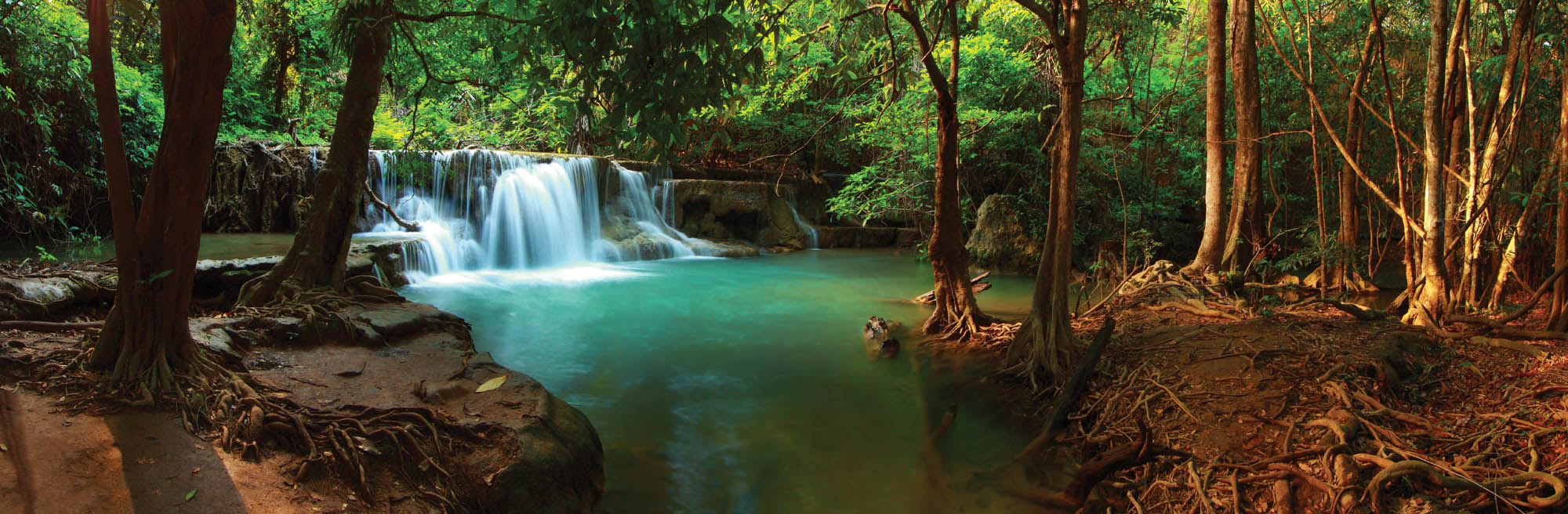 De Huay mae Kamin waterval  - LW00254 Fotobehang