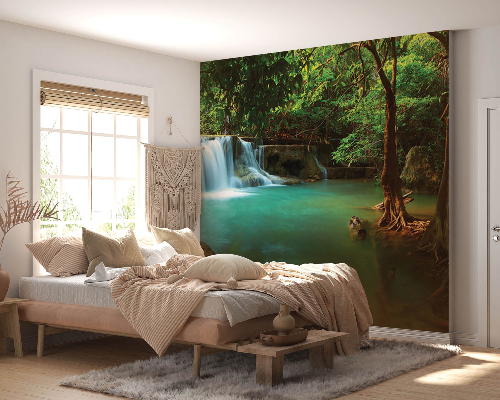 De Huay mae Kamin waterval  - LW00254 Fotobehang