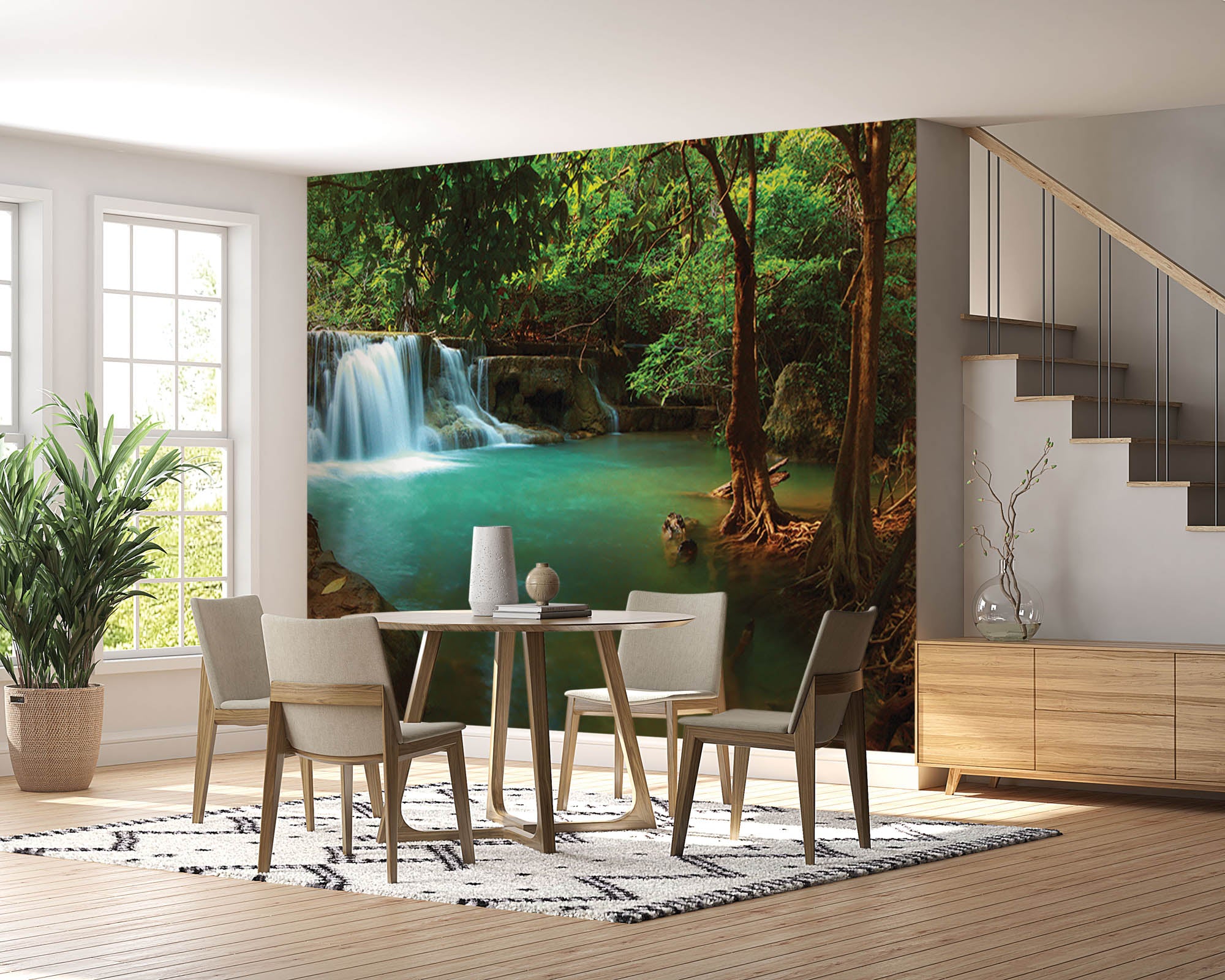 De Huay mae Kamin waterval  - LW00254 Fotobehang