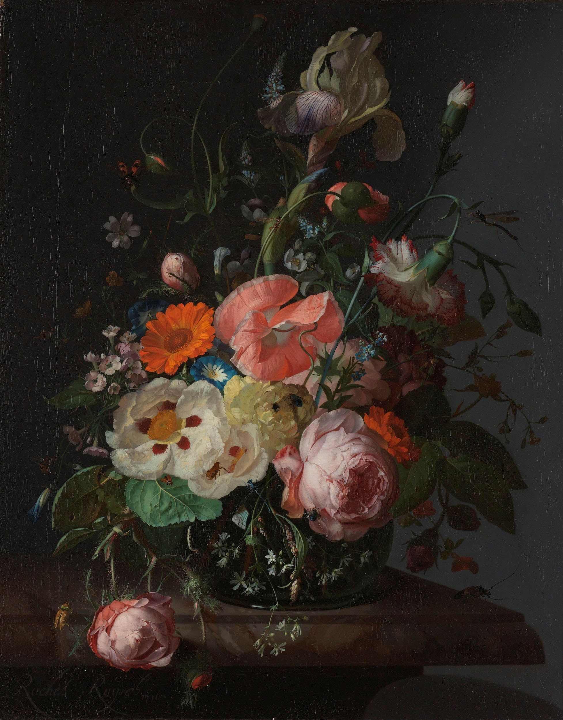 Donker Bloemenboeket - LW00465