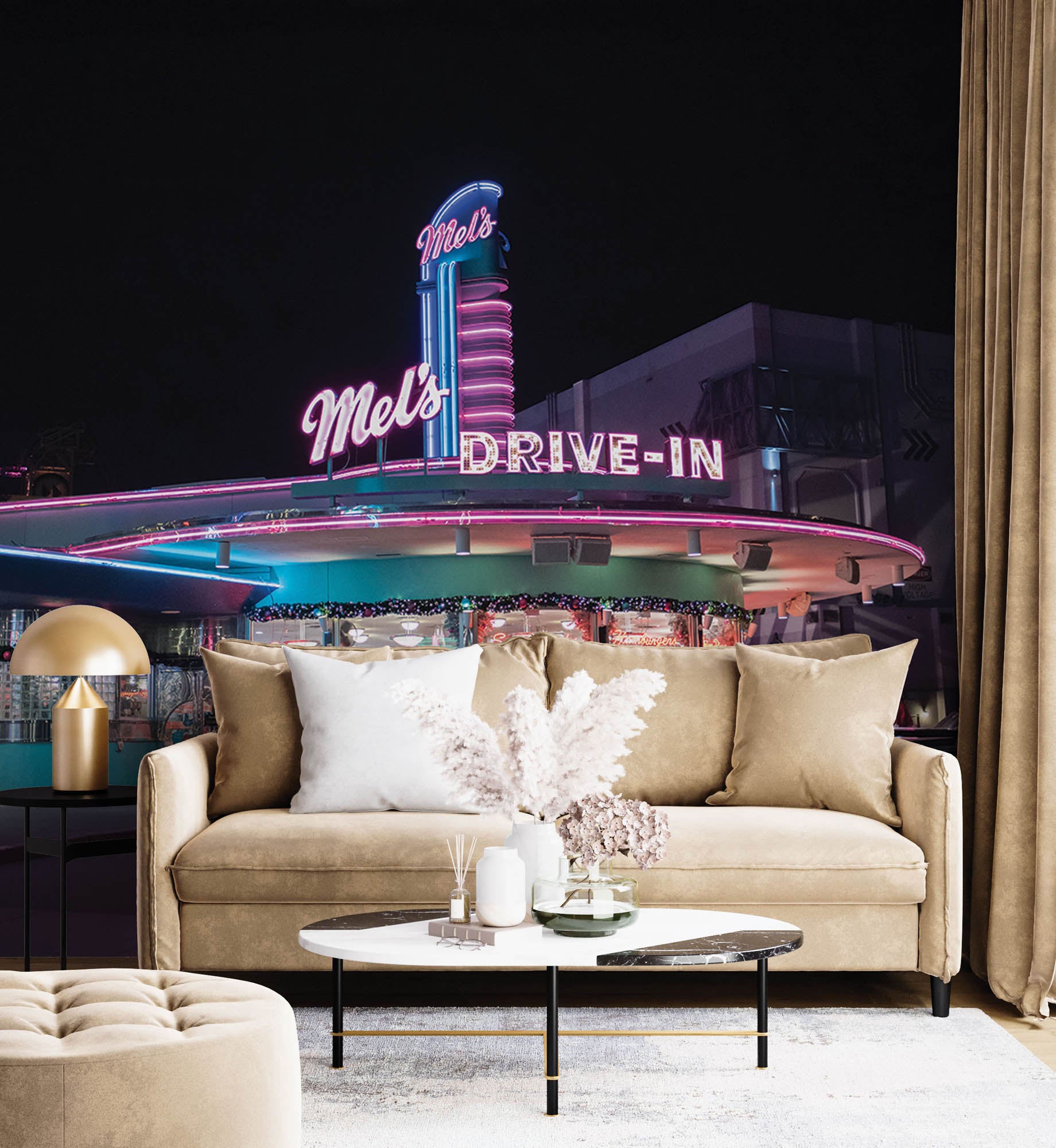 Drive-In - LW00438 Fotobehang