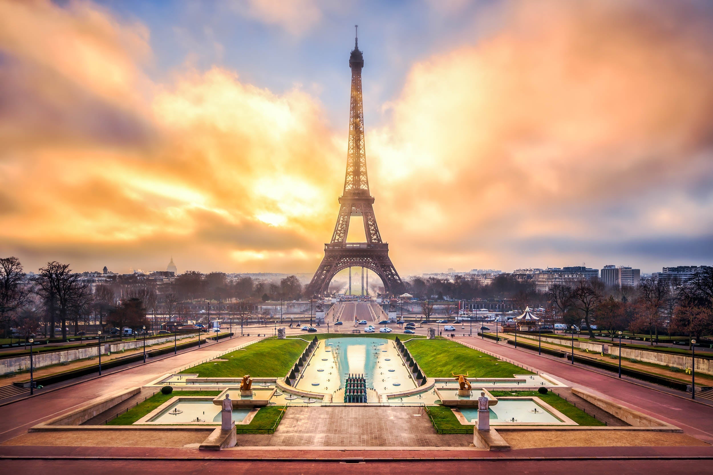 Eiffeltoren en Koninklijke Tuinen - LW00746 Fotobehang