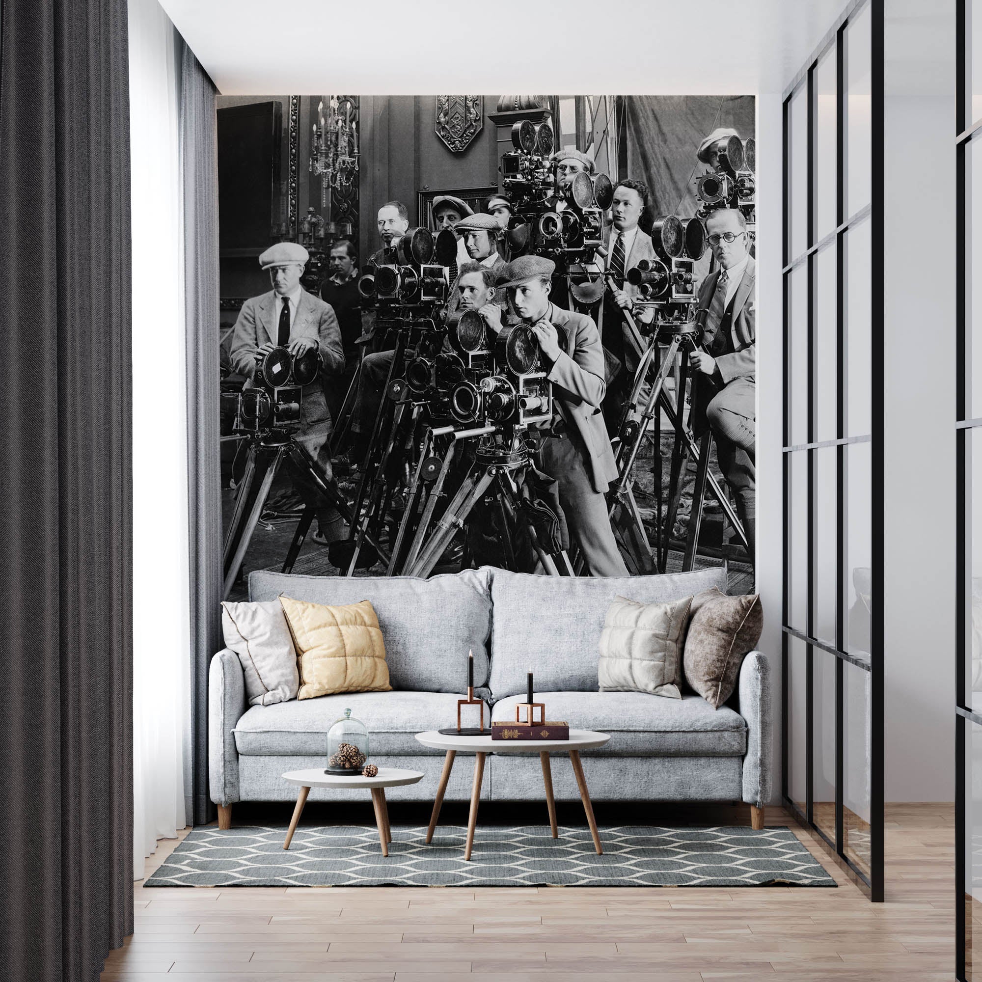 Fotograven met camera's - LW00404 Fotobehang