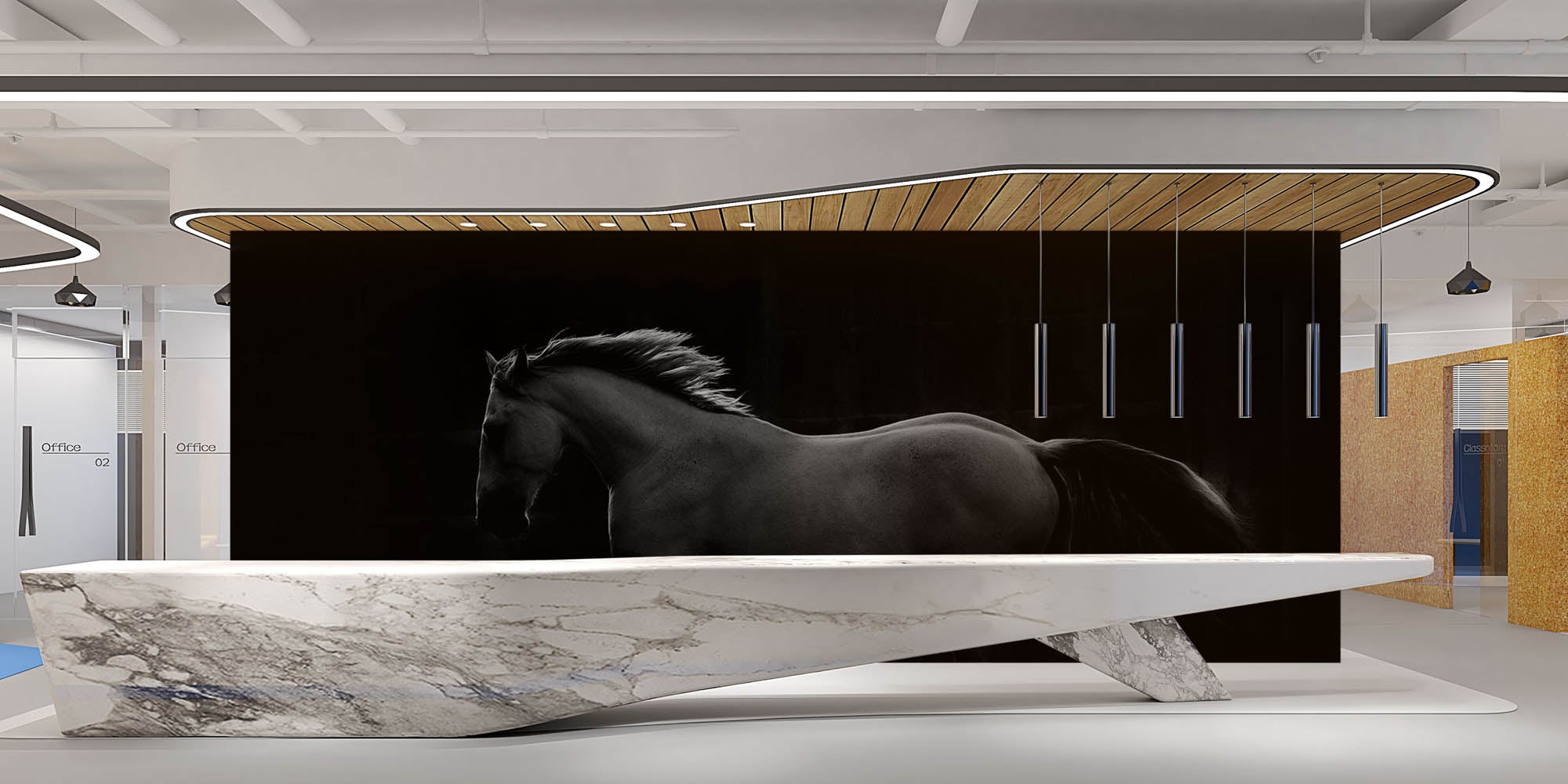 Galopperend paard - LW00219 Fotobehang