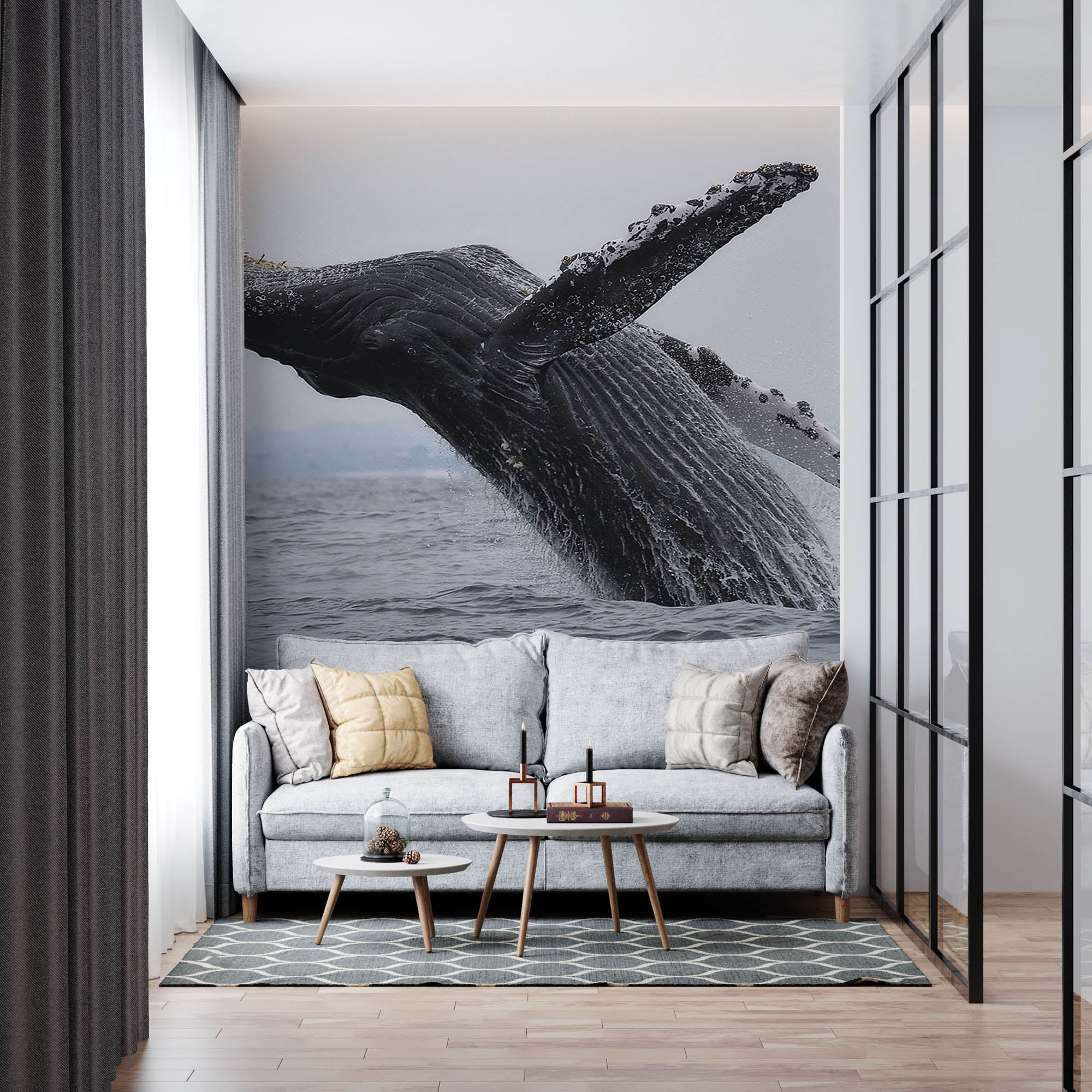 Grijze walvis - LW00179 Fotobehang