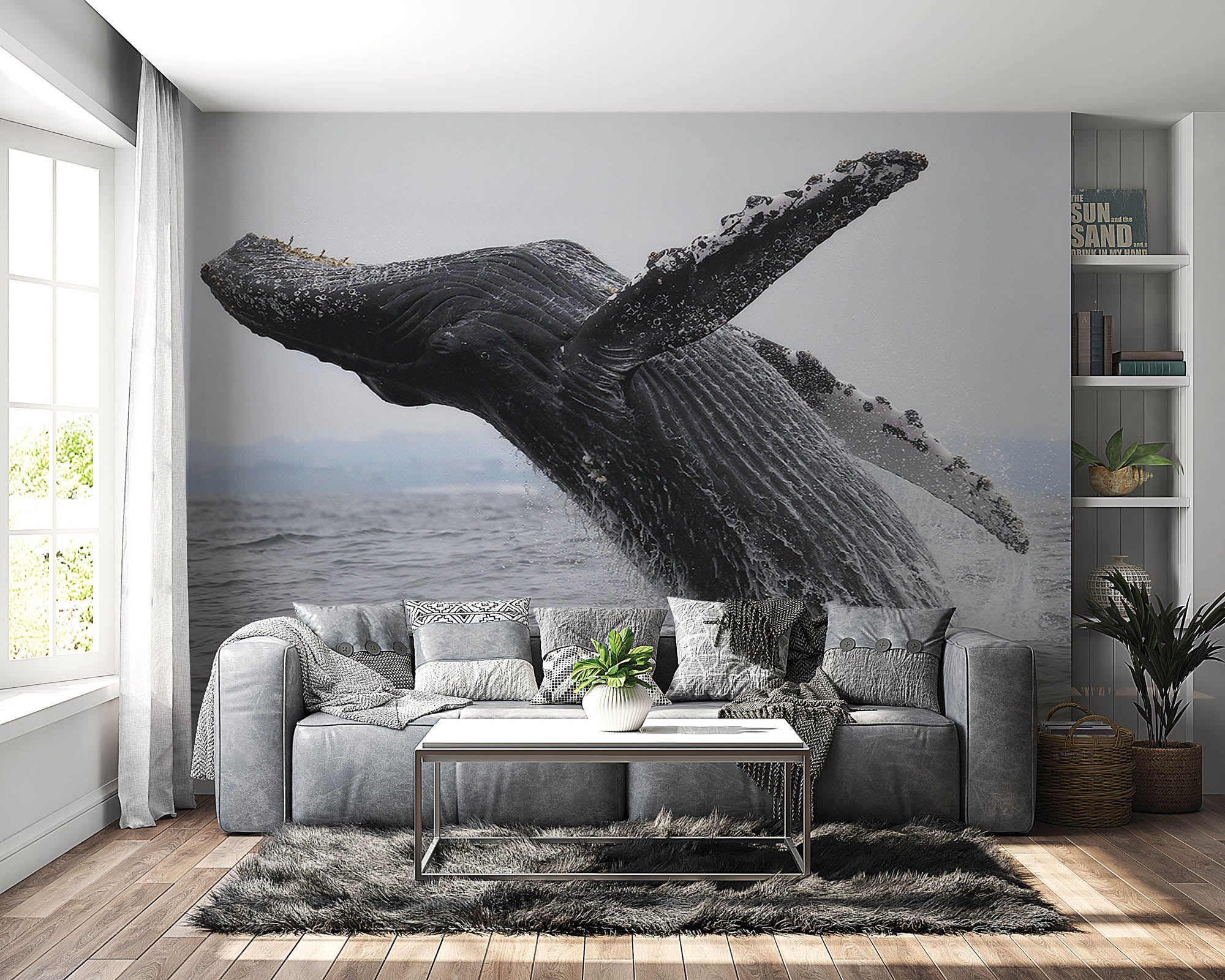 Grijze walvis - LW00179 Fotobehang